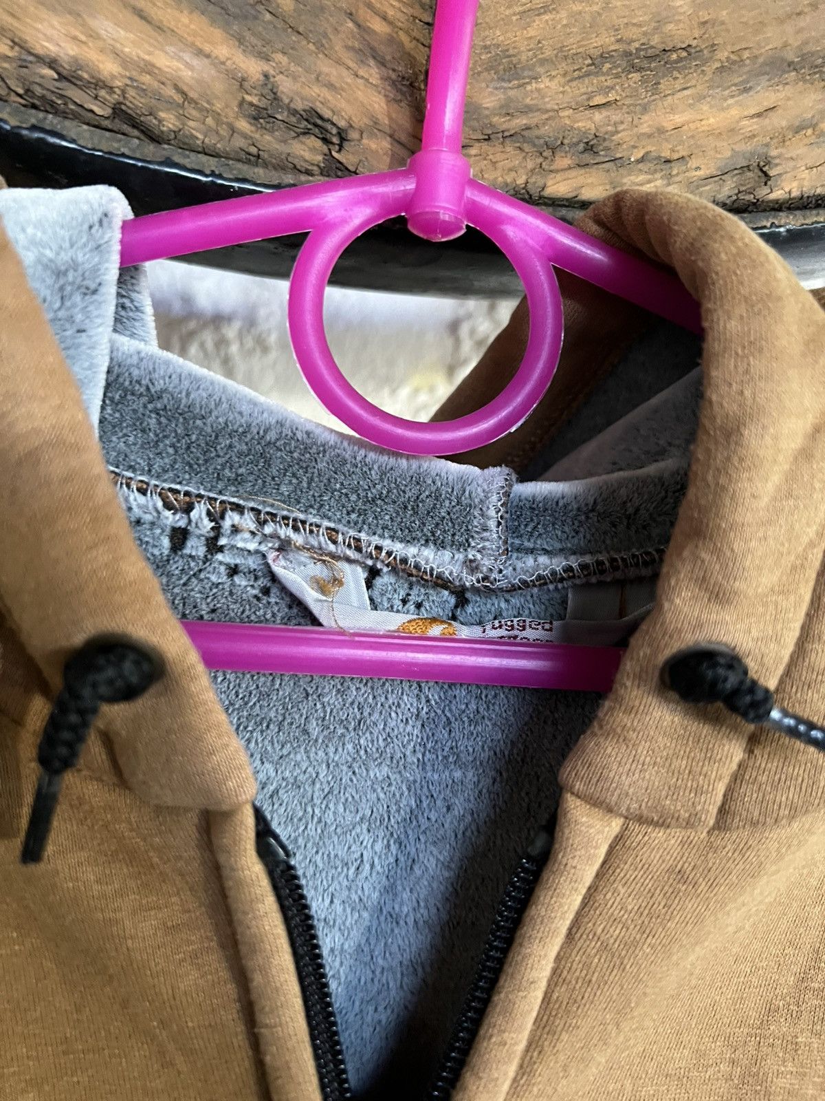 Carhartt Carhartt VintageThermal Lined Hoodie Zip Up Sweater thrashed Size US L / EU 52-54 / 3 - 4 Thumbnail