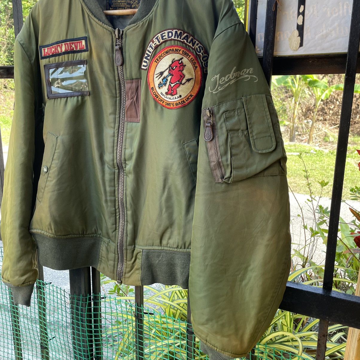 Tedman 🔥🇯🇵Type 1 MA Tedman Company Sun Faded Bomber Light Jacket Size US L / EU 52-54 / 3 - 10 Thumbnail