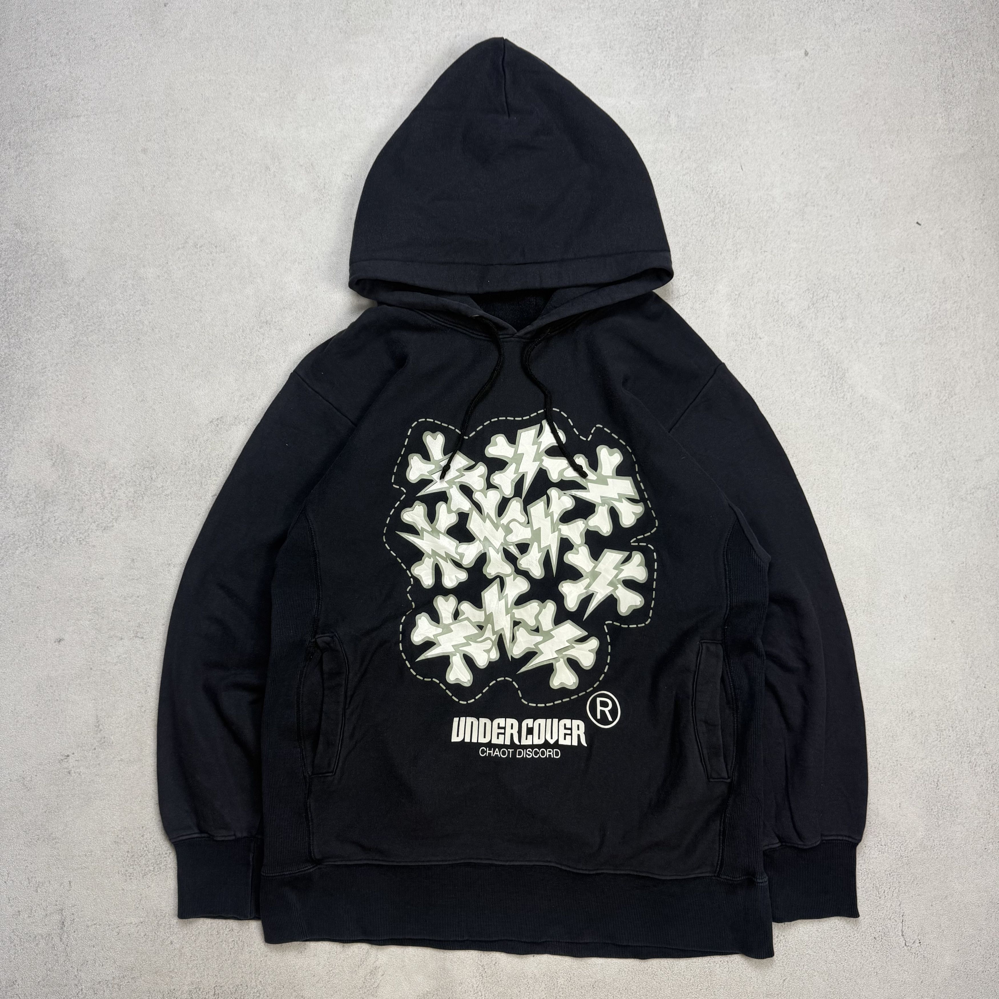 Undercover AW 02-03 Undercover “Chaotic Discord” Hoodie | Grailed