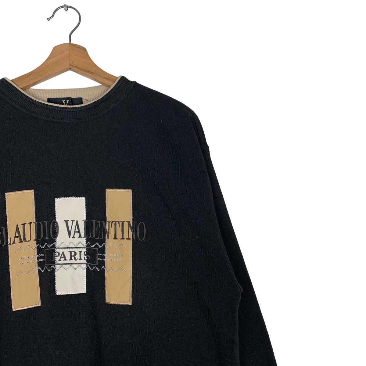 Gianni Valentino CLAUDIO VALENTINO PARIS Big Logo Sweatshirts #0763-C35 Size US M / EU 48-50 / 2 - 5 Thumbnail