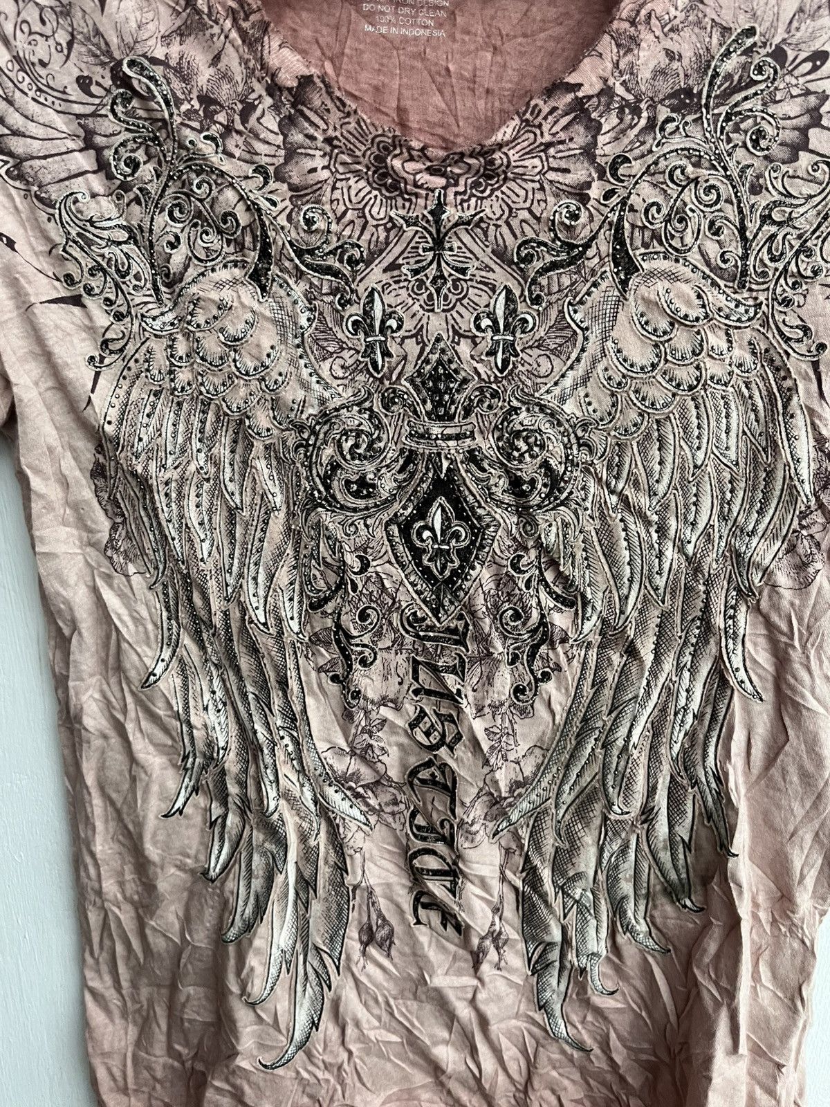 If Six Was Nine Japanese Buckaro Distressed Studed Tribal Tee Punk Y2K Lgb Size US S / EU 44-46 / 1 - 4 Thumbnail