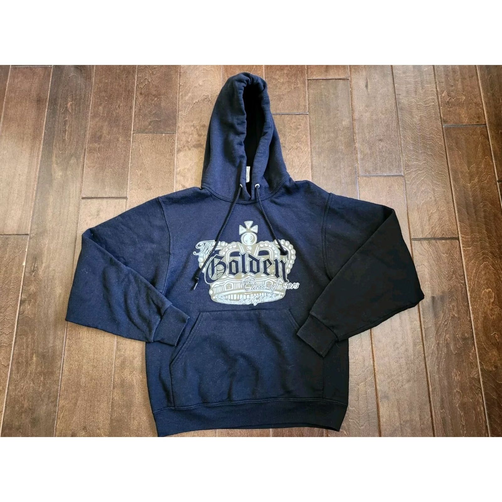 Jerzees Chatsworth High School Golden Class Of 2013 Custom Hoodie Bubbles - Size S - Black - Pullover - Hooded - Pockets - Unisex Adults - JERZEES Size US S / EU 44-46 / 1 - 2 Thumbnail