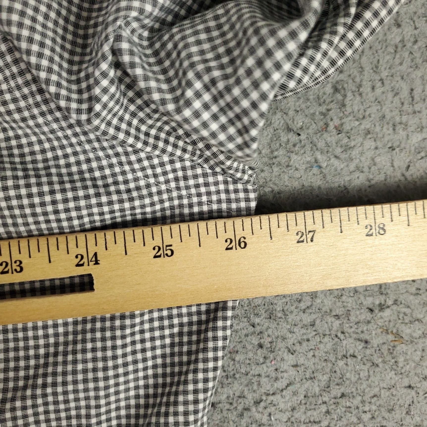 Ralph Lauren Ralph Lauren Dress Shirt Mens 16.5 Gray Check Cotton Button Up Long Sleeve, Non-Iron, Classic Fit, Regular, 16.5 Neck, Gray, Mens Size 42R - 7 Thumbnail