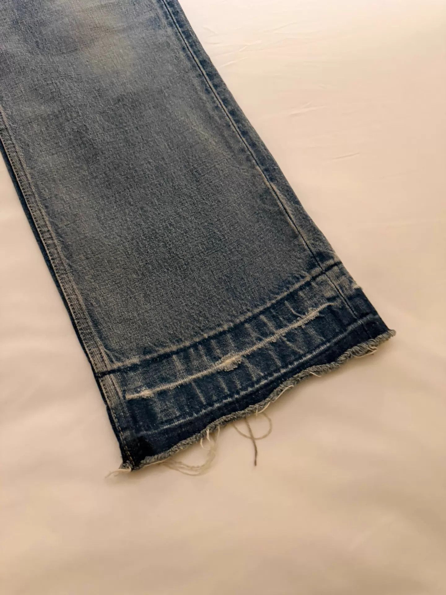 Celine Celine 22FW Wesley Tassel Hem Straight Denim Jeans Size 29 Size 29" - 3 Thumbnail