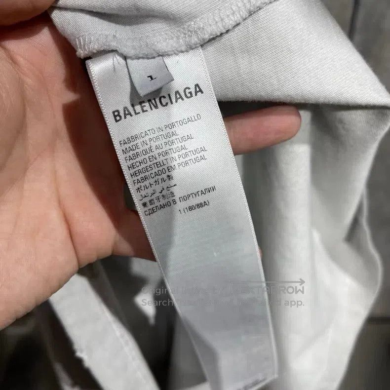 Balenciaga Balenciaga Flame white tee Size US S / EU 44-46 / 1 - 5 Thumbnail