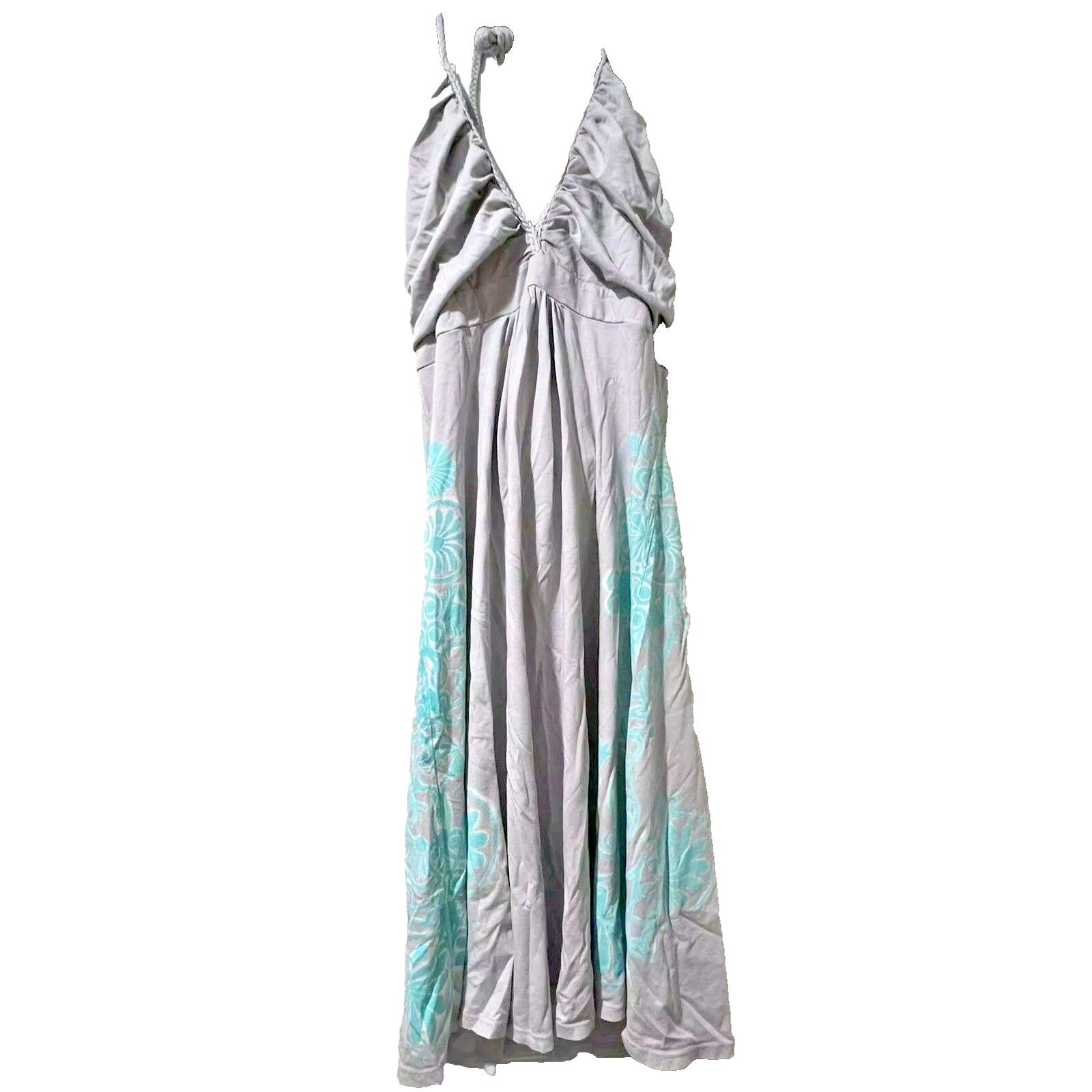 Gypsy Gypsy 05 beachy Cotton Spiral Midi Print Dres Size M A000498 Size M / US 6-8 / IT 42-44 - 1 Thumbnail
