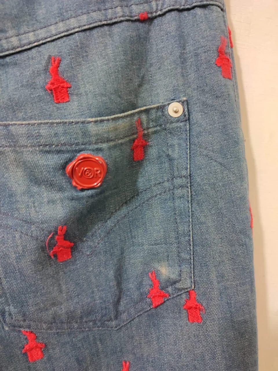 Viktor & Rolf Viktor & Rolf Full Embroidery Design Pants Made In Italy Size US 29 - 9 Thumbnail