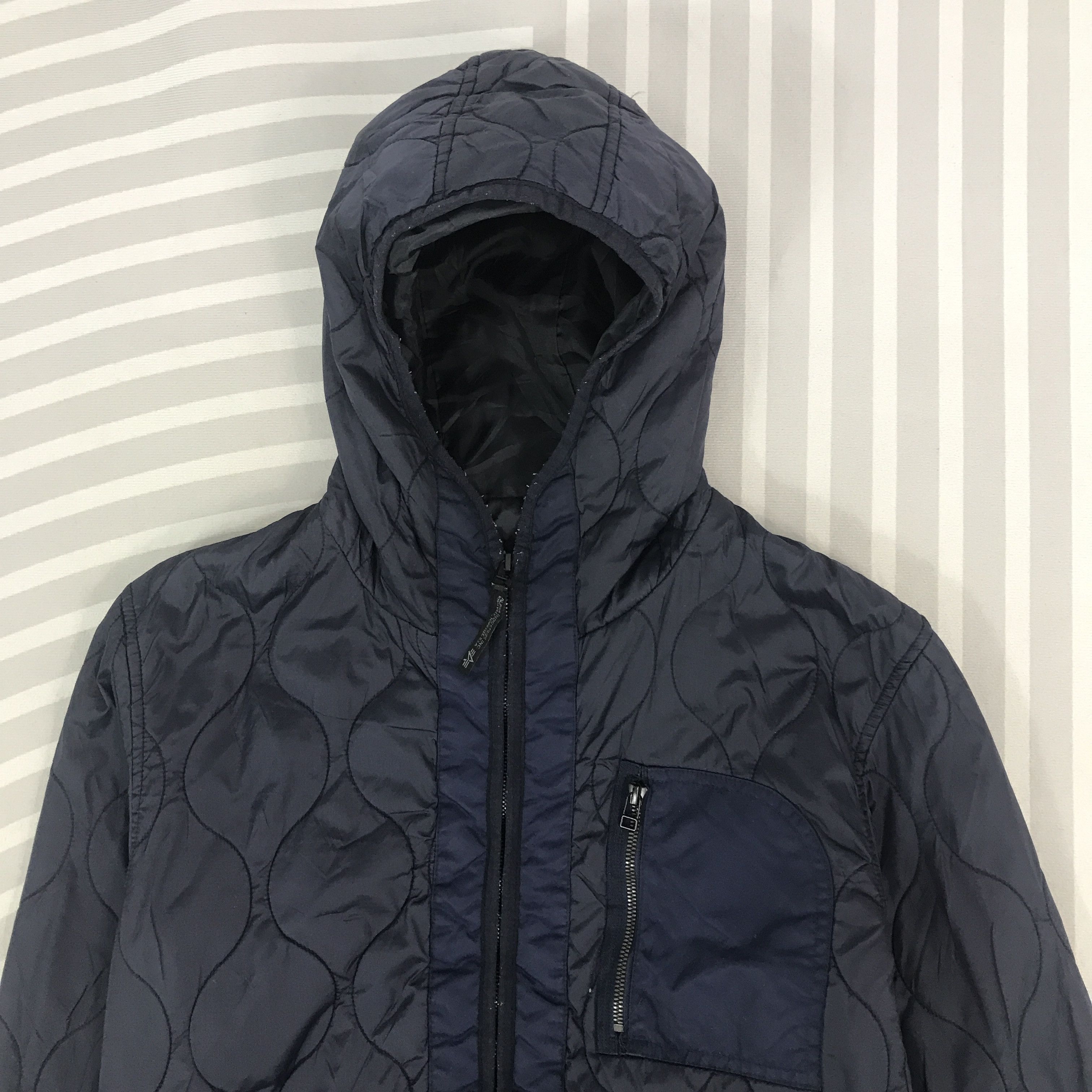 Alpha Industries Vintage Alpha Industries Hoodies design Jacket Size XL / US 12-14 / IT 48-50 - 2 Thumbnail