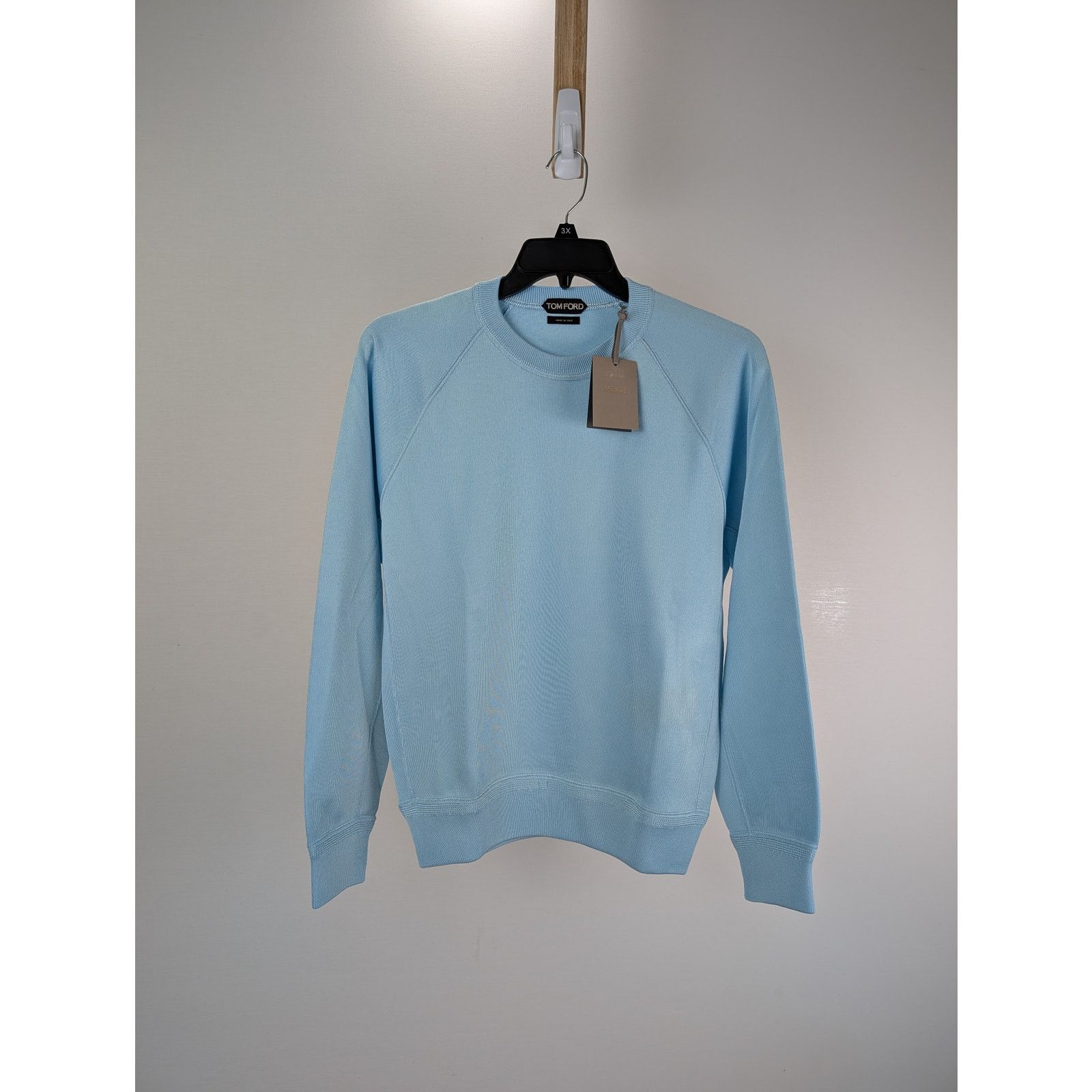 Tom Ford o1rshd1 Knitwear Sweatshirt Sweater in Light Blue Size US M / EU 48-50 / 2 - 8 Thumbnail