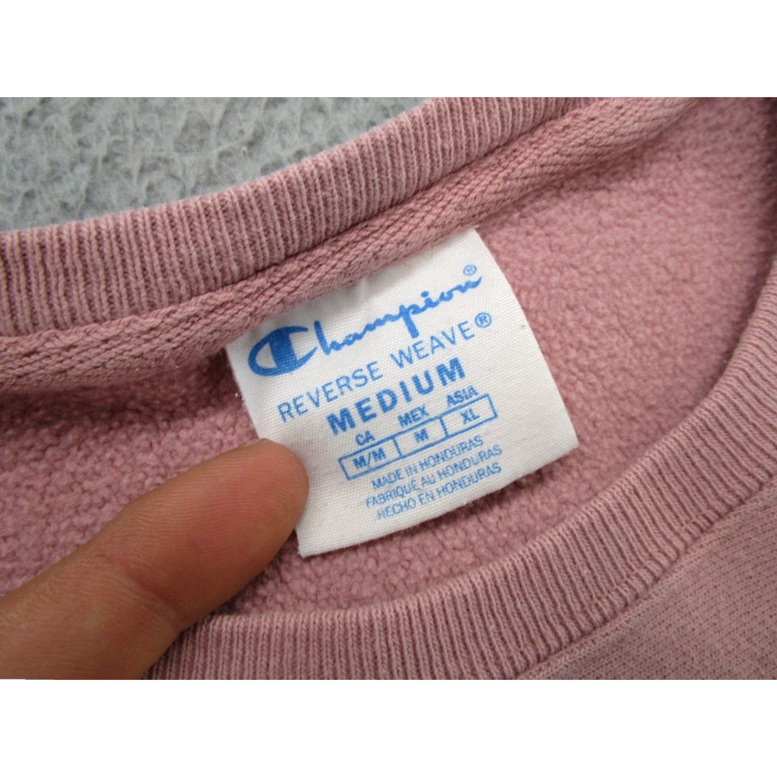 Champion VINTAGE Champion Reverse Weave Sweatshirt Pink M Women Reads Pullover Reversible Heavy 90s Style Womens Size M / US 6-8 / IT 42-44 - 2 Thumbnail