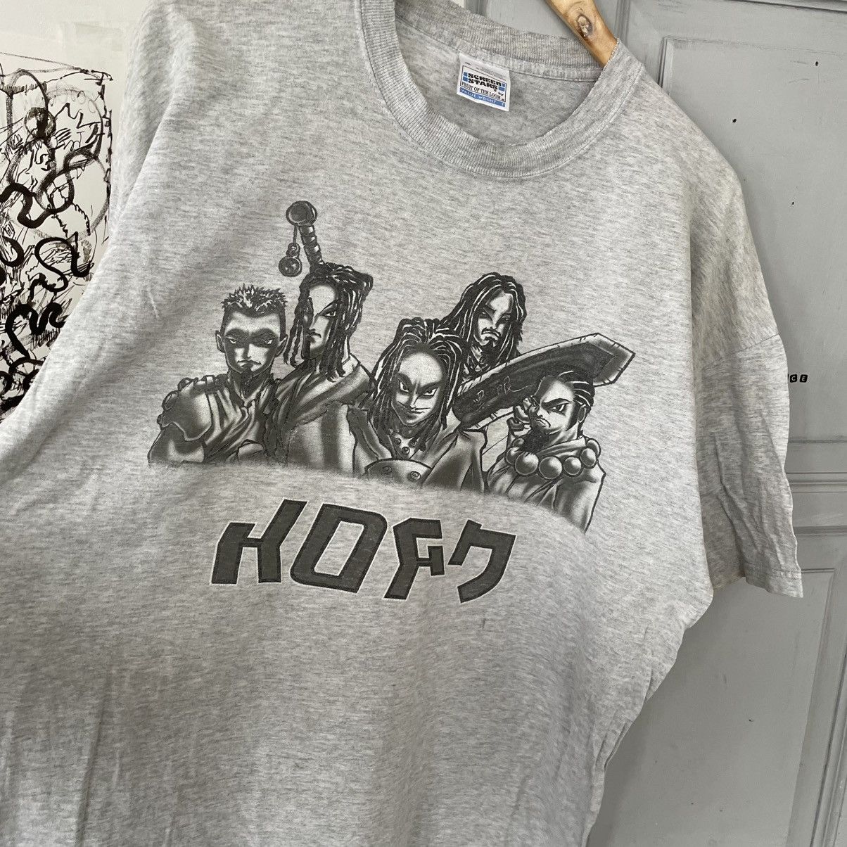 Anime Vintage Korn 1999 Anime Style rock T-shirt Size US XL / EU 56 / 4 - 3 Thumbnail