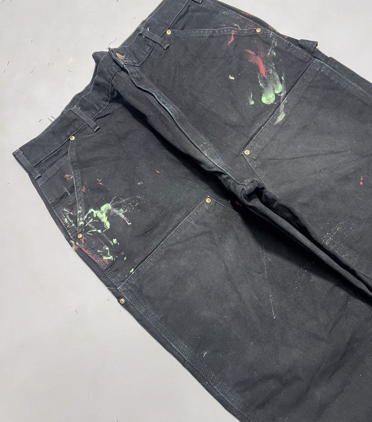 Carhartt Vintage carhartt b01 blk double knee denim Size US 40 / EU 56 - 3 Thumbnail