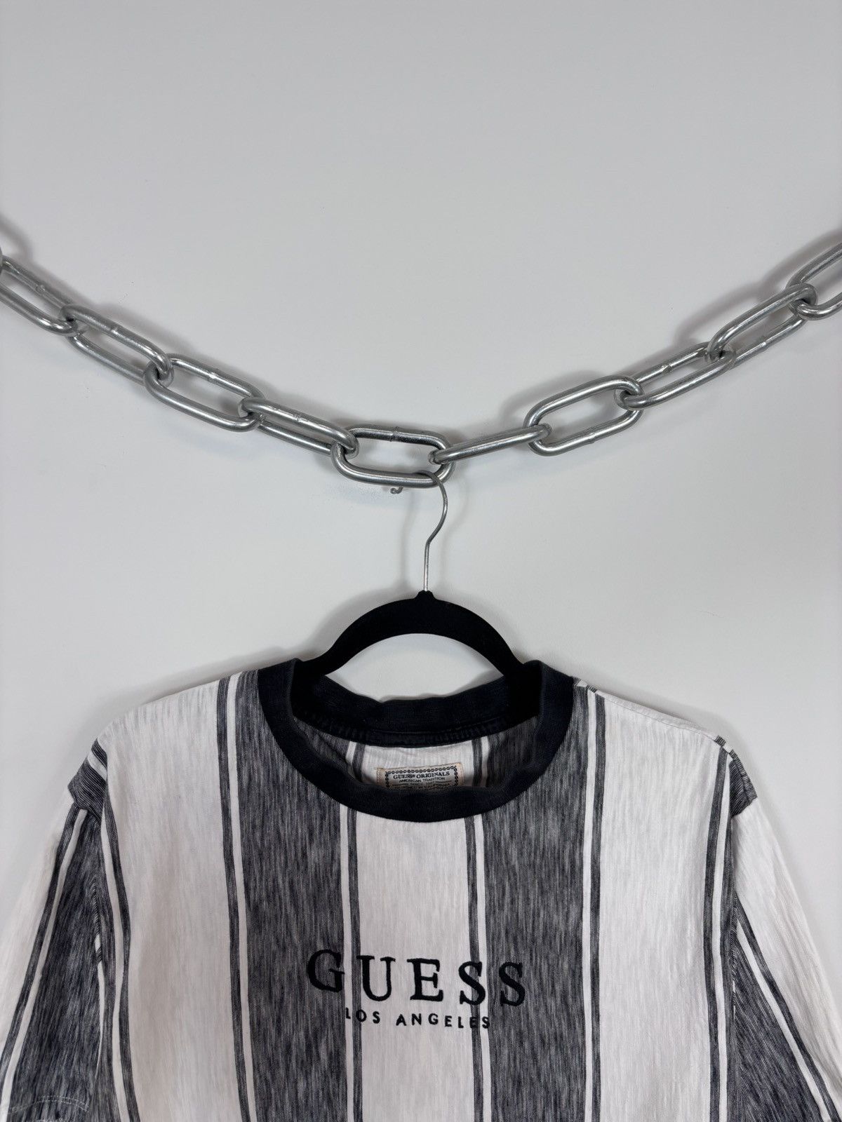 Guess Guess Los Angeles Embroidered Logo White Grey T-Shirt Tee Size US M / EU 48-50 / 2 - 3 Thumbnail