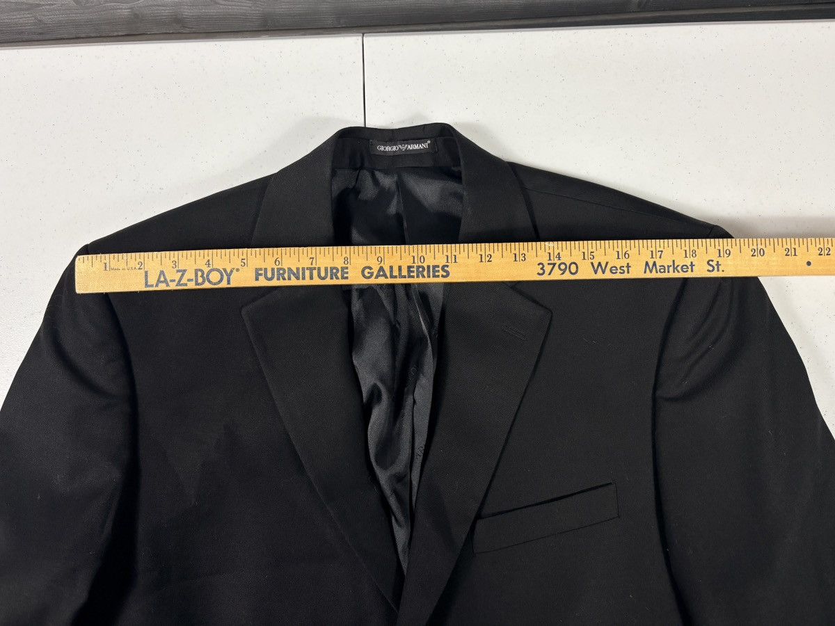 Giorgio Armani Giorgio Armani Blazer Jacket 44R Black 100% Wool 3 Button Size 44R - 13 Thumbnail