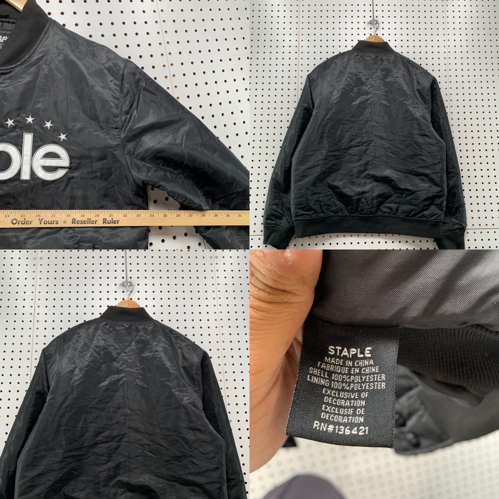 Vintage Staple Jeff Staple Satin Snap Jacket Mens Large Black Embroidered Skateboard 24x27 Satin Snap Jacket Mens Large Black Embroidered Skateboard 24x27 Size US L / EU 52-54 / 3 - 9 Thumbnail