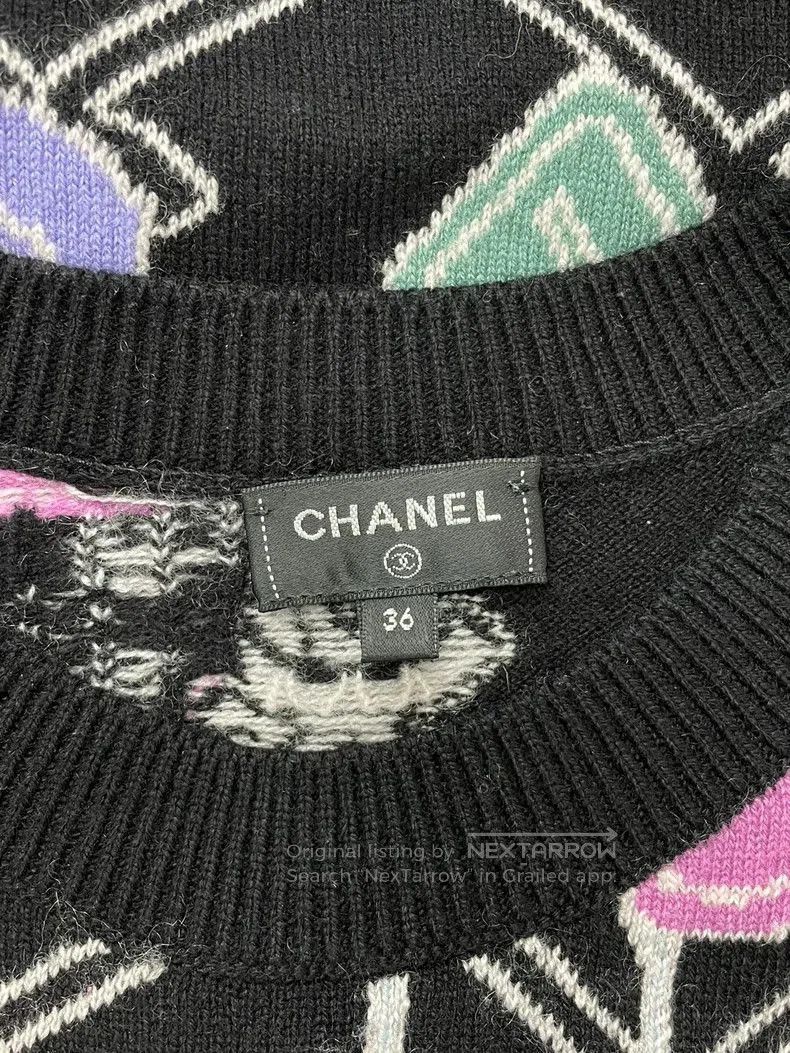 Chanel Chanel Colored Cashmere Knit Sweater. Size US M / EU 48-50 / 2 - 4 Thumbnail