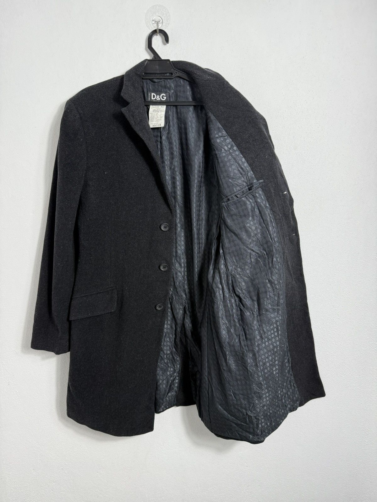 Dolce & Gabbana Dolce & Gabbana Herigbone Long Coat Japan Market Only Rare Size US M / EU 48-50 / 2 - 12 Thumbnail