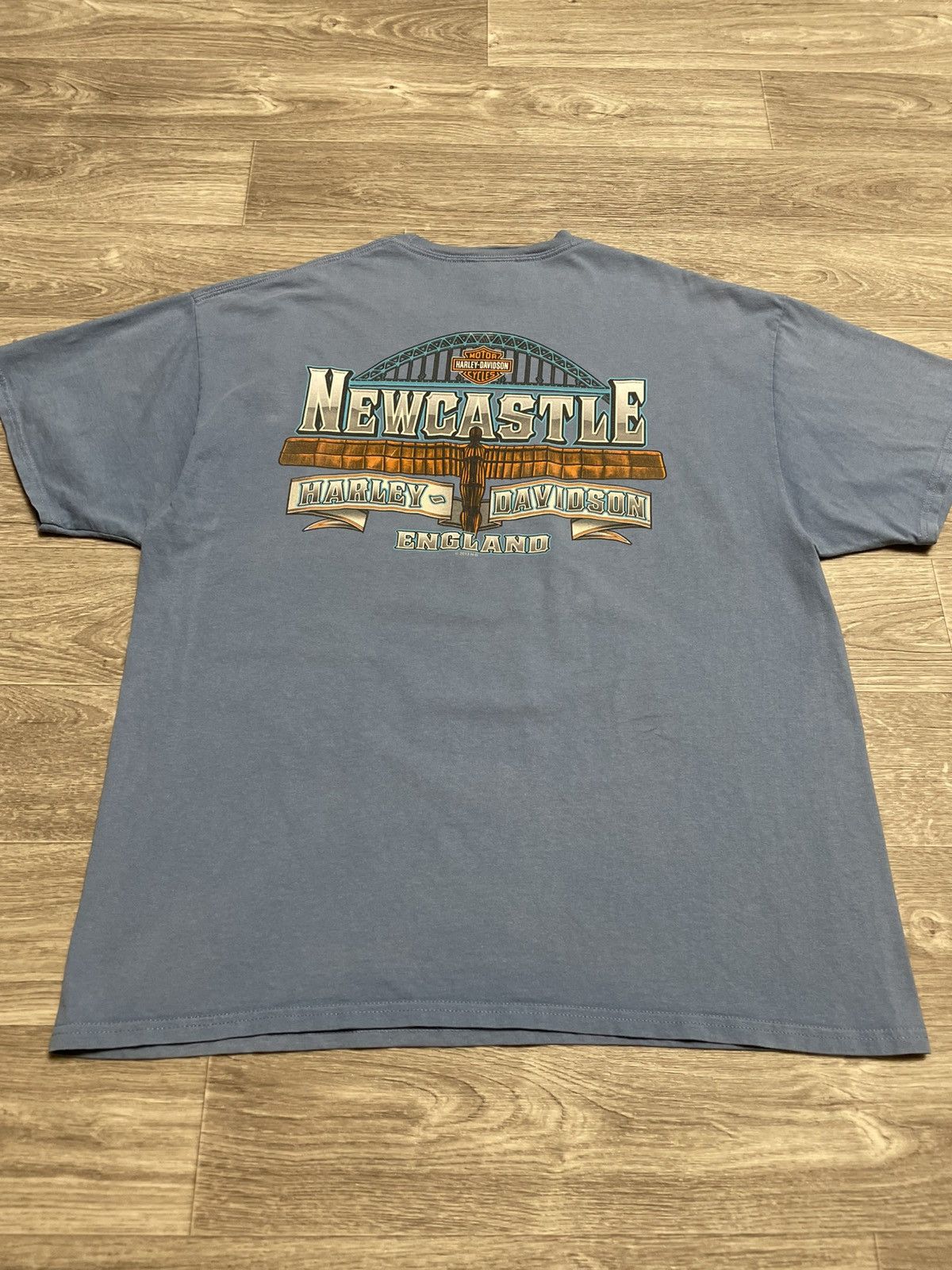 Harley Davidson Vintage Harley Davidson Newcastle England 2013s T-Shirt Size US XL / EU 56 / 4 - 15 Thumbnail
