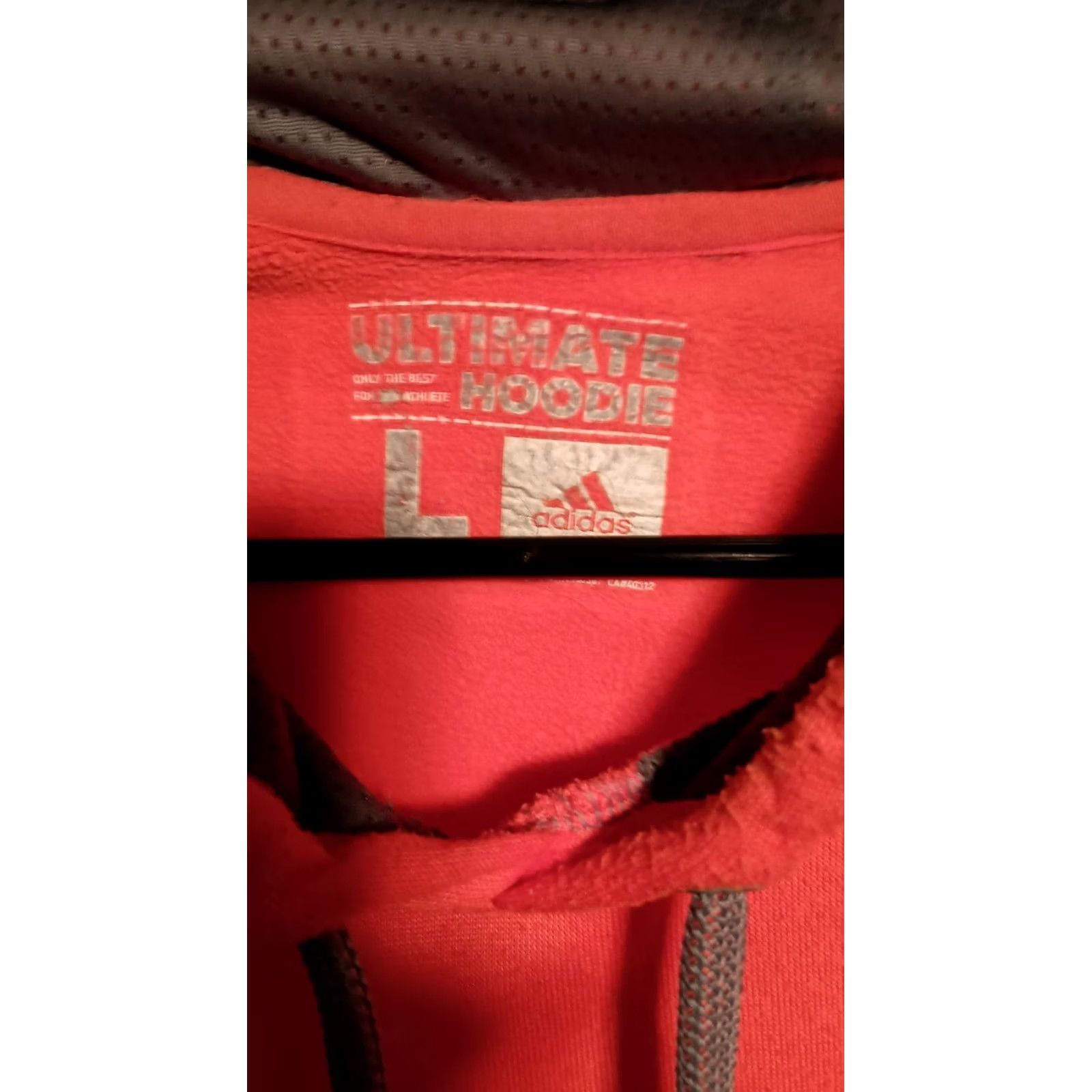 Adidas VINTAGE Adidas Orange Ultimate Activewear Athletic Pullover Hoodie Women's L Size L / US 10 / IT 46 - 3 Thumbnail