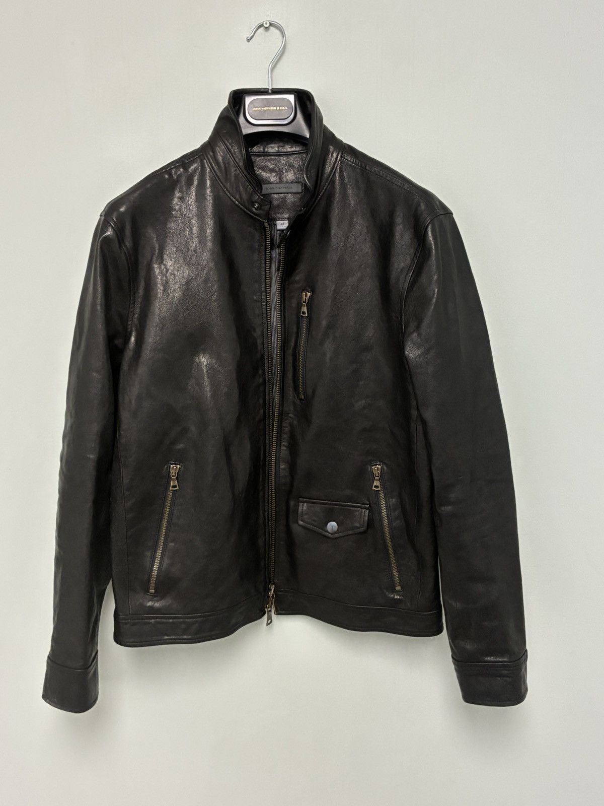 John Varvatos York Leather Jacket. size EU 48 USA 38 Size US M / EU 48-50 / 2 - 15 Thumbnail