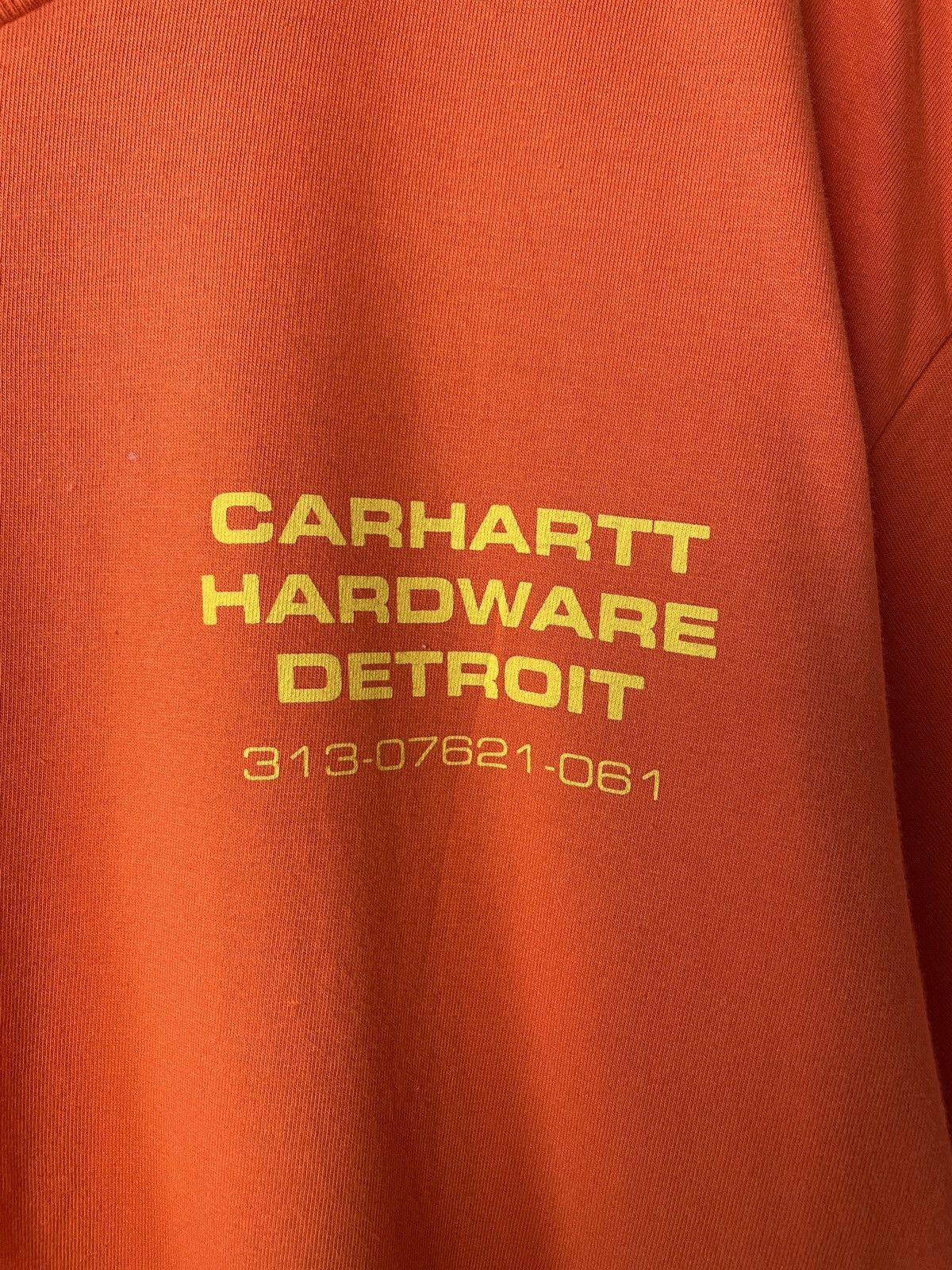Carhartt × Heron Preston Vintage Y2K Carhartt Work Hardware Detroit Orang Tee T-shirt Size US XL / EU 56 / 4 - 6 Thumbnail