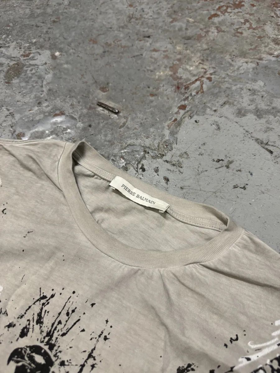 Pierre Balmain 2000s Pierre Balmain Grey Eagle T-Shirt Size US L / EU 52-54 / 3 - 8 Thumbnail