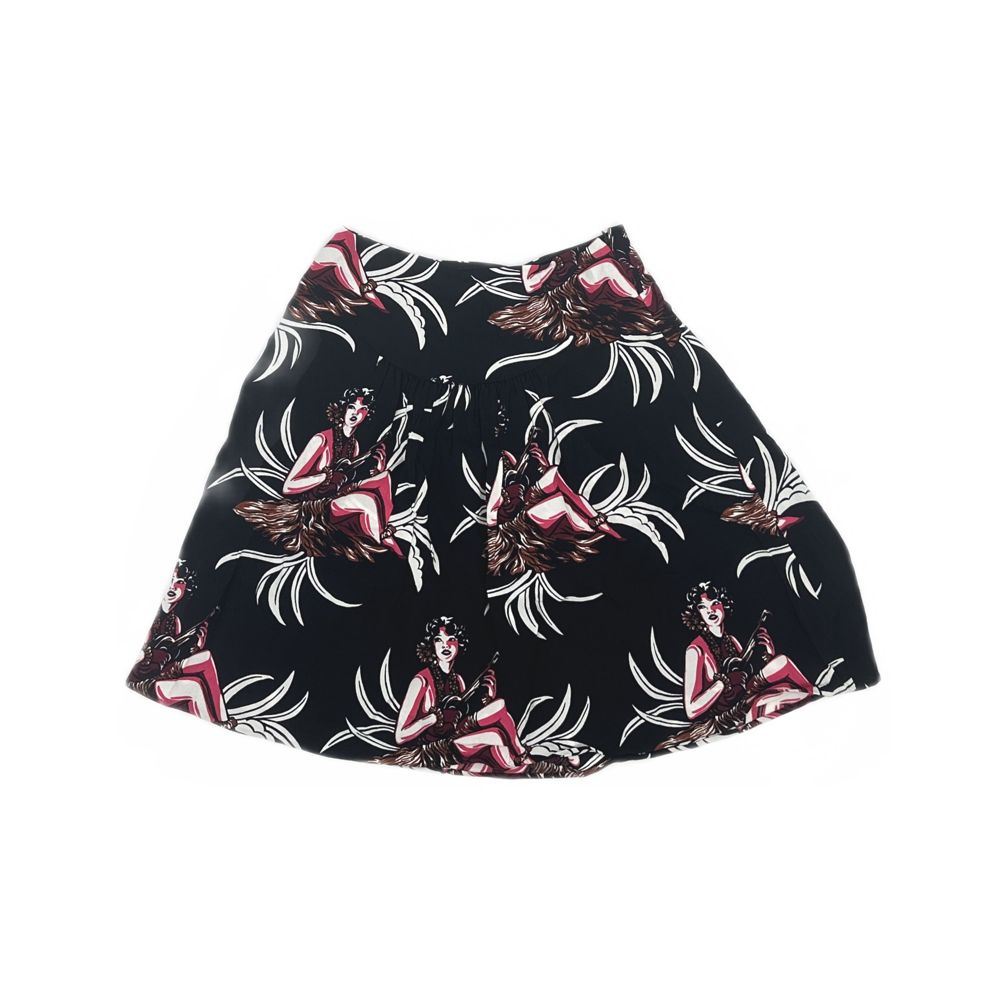 Prada Prada Hawaiian Print Mini Skirt Size 38 Size 26" / US 2 / IT 38 - 1 Thumbnail