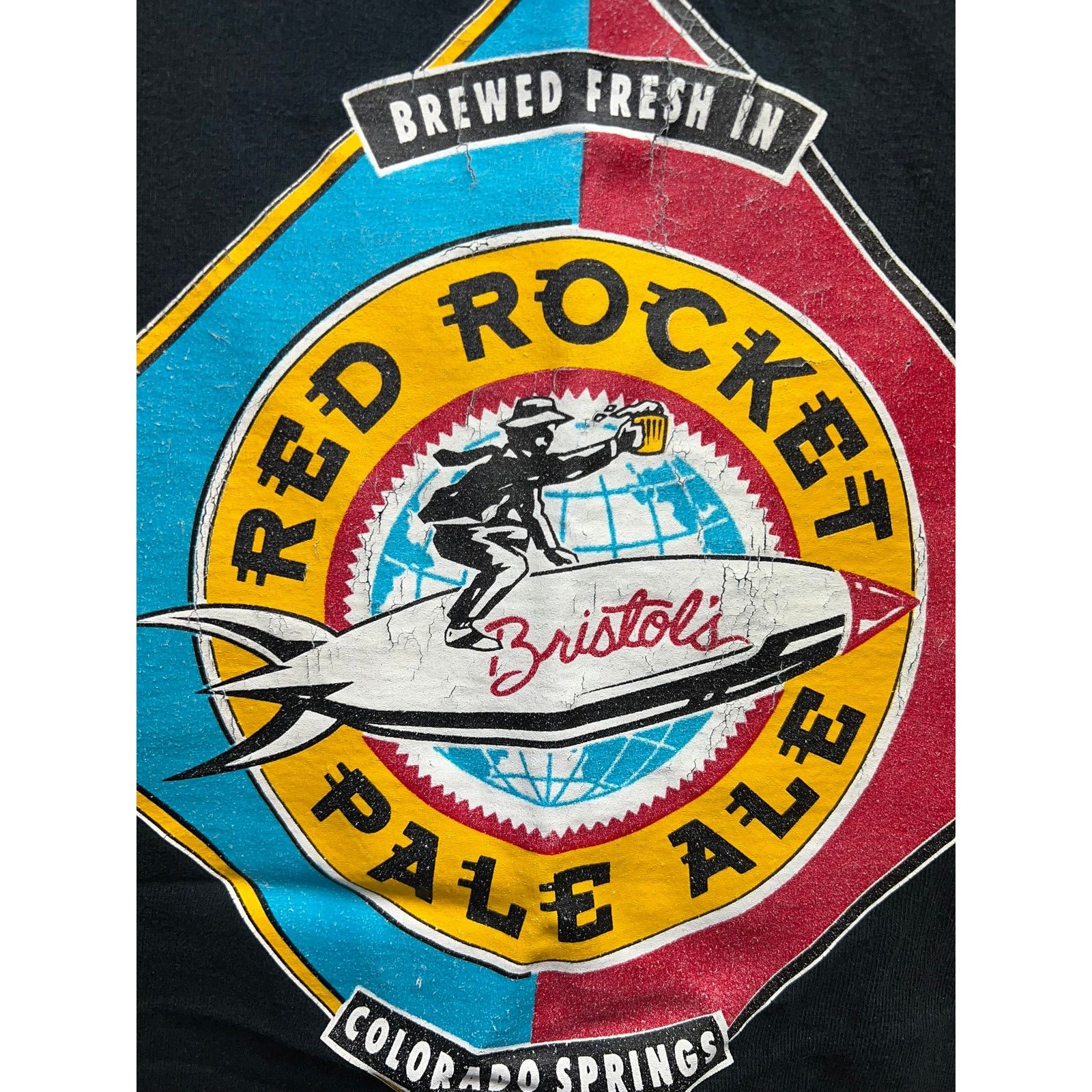 Gildan Red Rocket Pale Ale Shirt Colorado Springs Bristol's beer 2X Size US XXL / EU 58 / 5 - 4 Thumbnail
