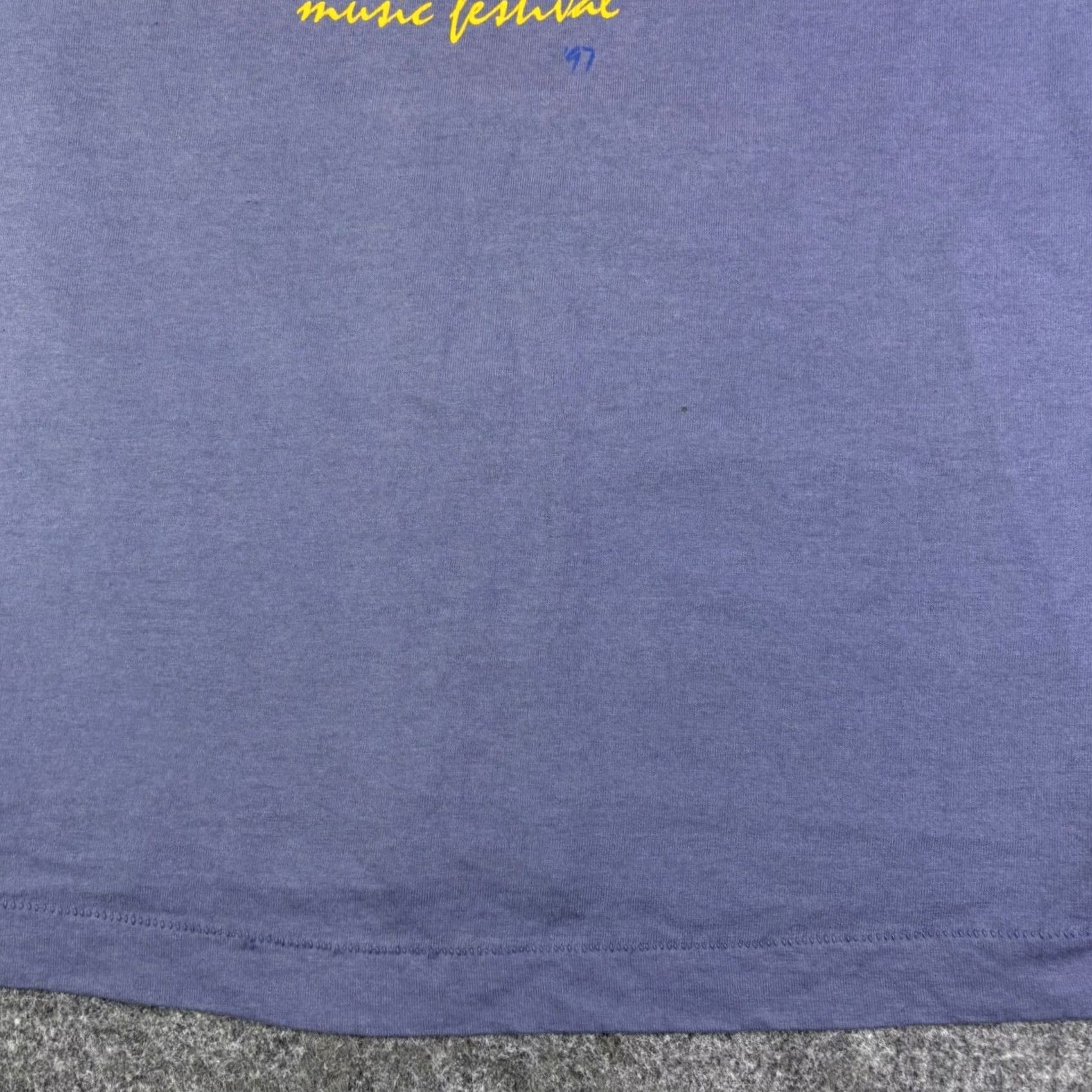 Fruit Of The Loom VINTAGE Myrtle Beach Music Festival Shirt XL 90s USA Graphic Tee Men Purple 1990s Short Sleeve FRUIT OF THE LOOM Size US XL / EU 56 / 4 - 8 Thumbnail