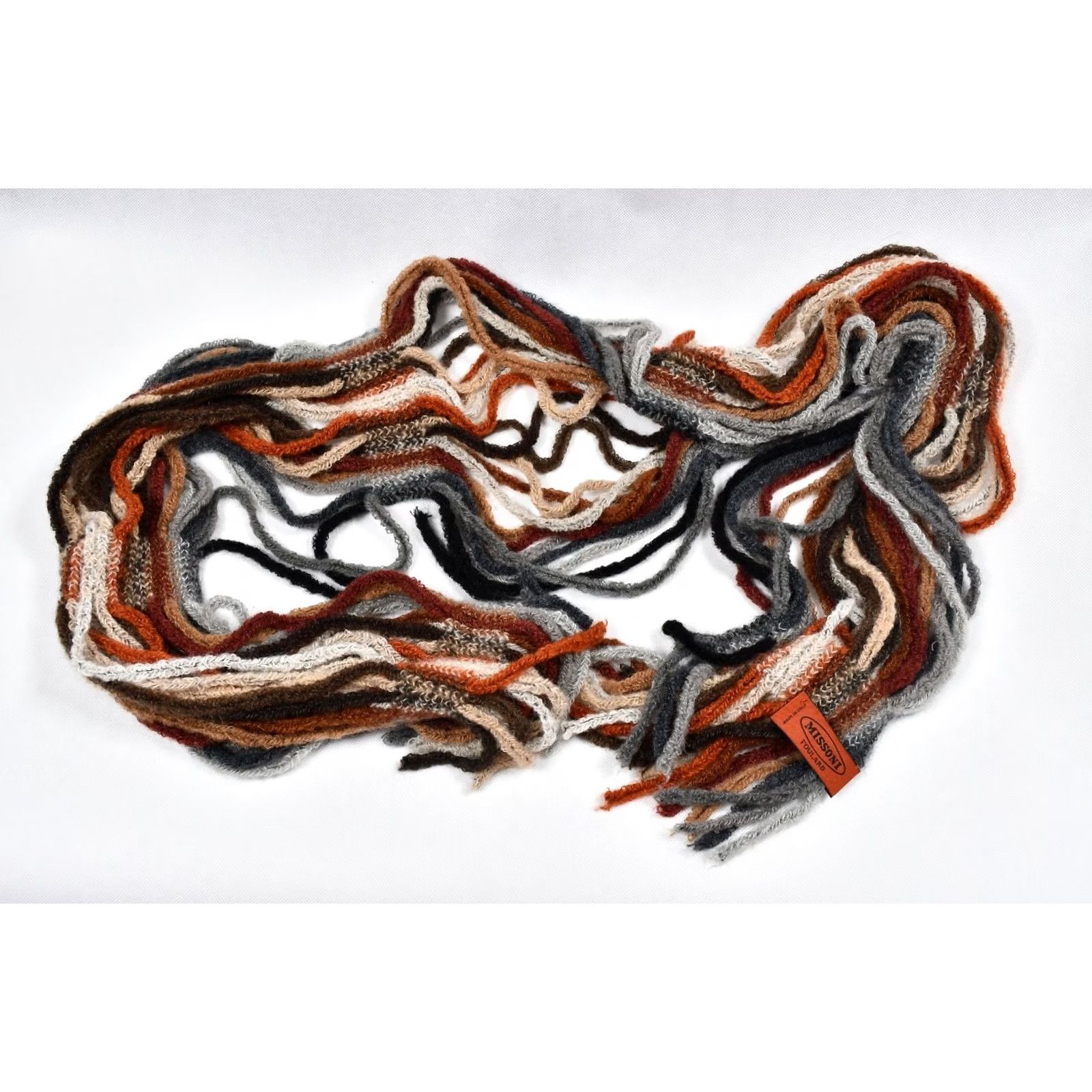 Missoni Missoni Scarf Wool Multicolor Foulard Knit Women Size ONE SIZE - 4 Thumbnail
