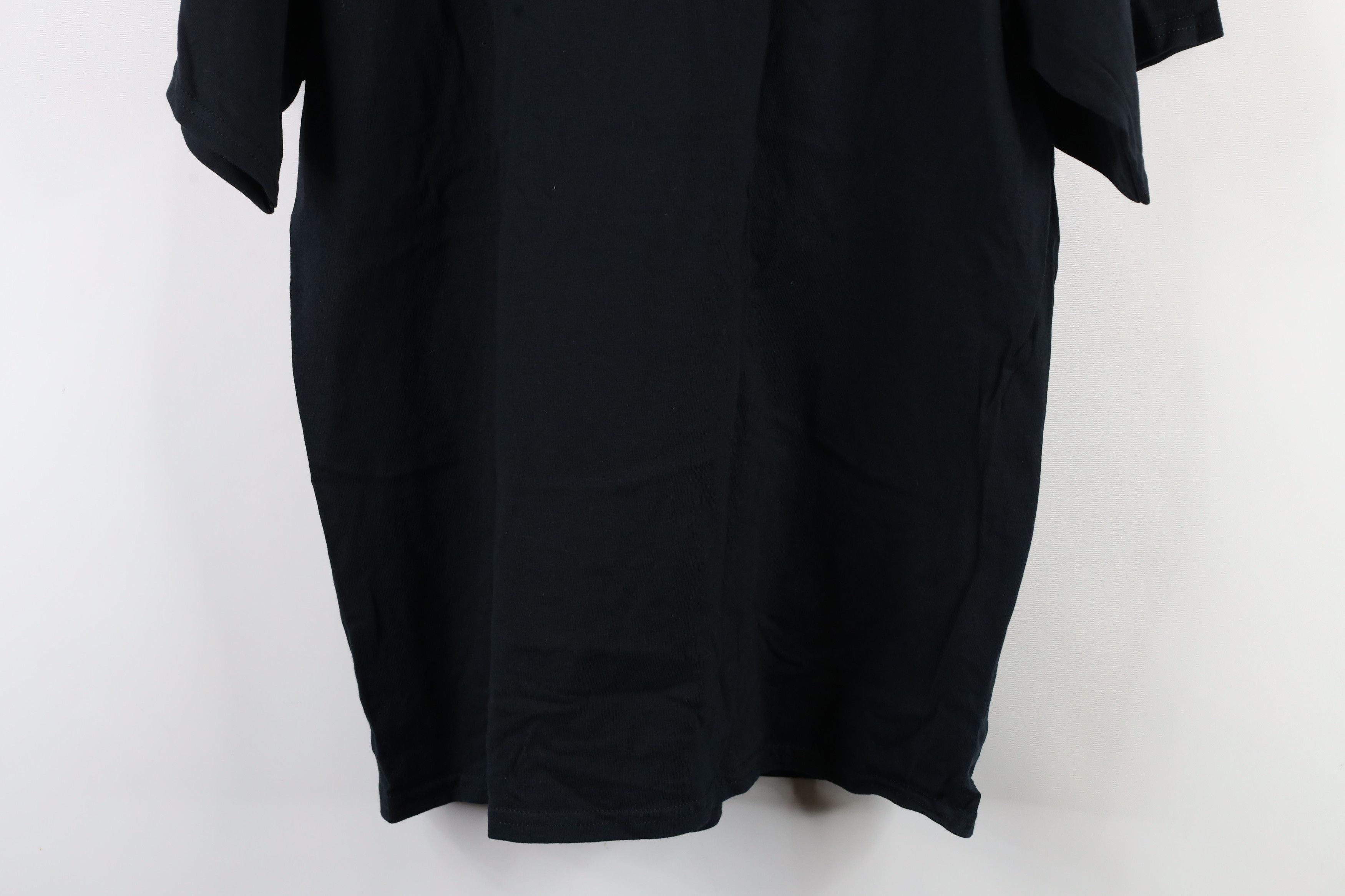 Vintage Vintage 90s Streetwear Heavyweight Cotton T-Shirt Black Size US L / EU 52-54 / 3 - 10 Thumbnail