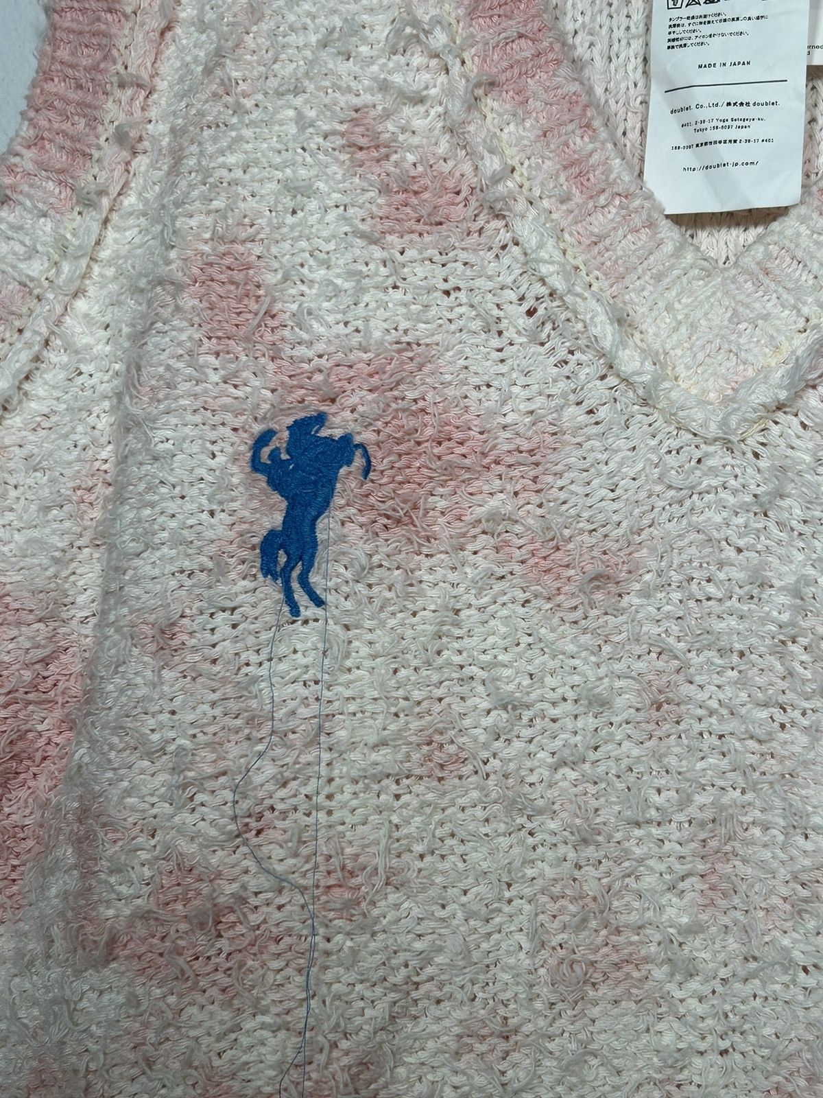 Doublet 69/95! Oversized Distressed Bleach Knit Vest Size US S / EU 44-46 / 1 - 4 Thumbnail