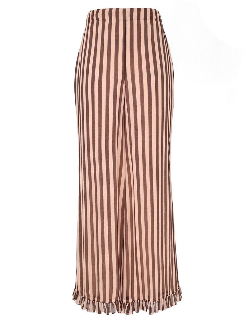 Zimmermann oc11z0226 Balance Ruffle Flare Pants In Multicolor Size 26" / US 2 / IT 38 - 1 Thumbnail