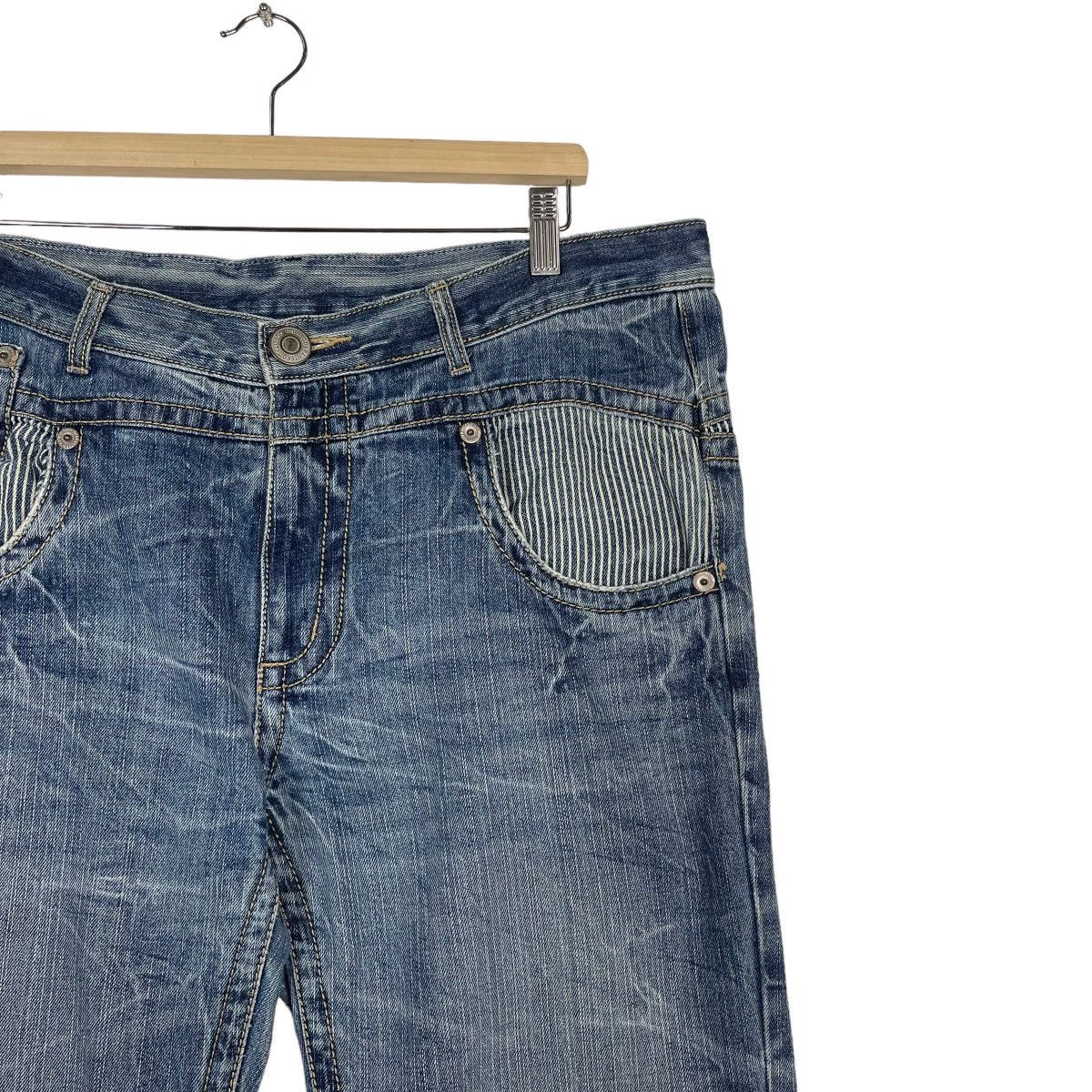 Hysteric Glamour JAPANASE BRAND FLARE DENIM INSPIRED TORNADO MART Size US 40 / EU 56 - 5 Thumbnail