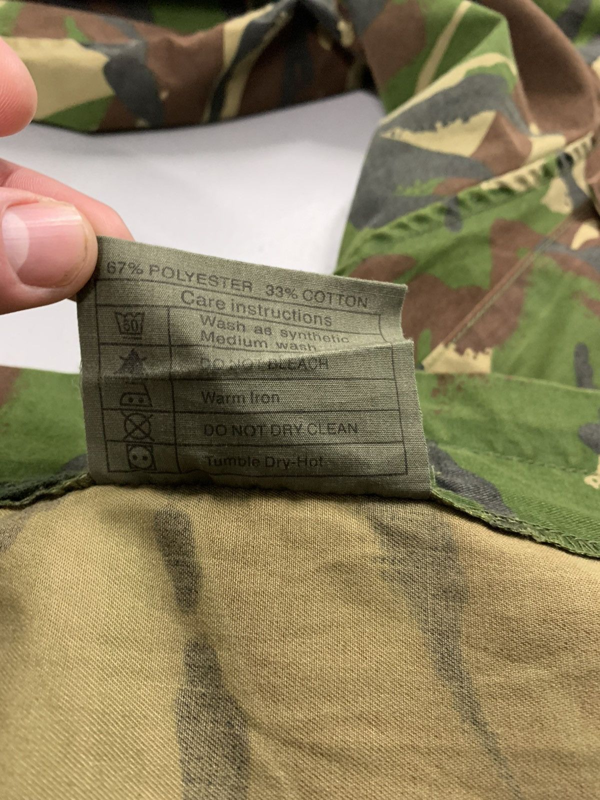 Other British DPM Camo Combat Jacket w/ Patches - Fits M/L Size US M / EU 48-50 / 2 - 6 Thumbnail