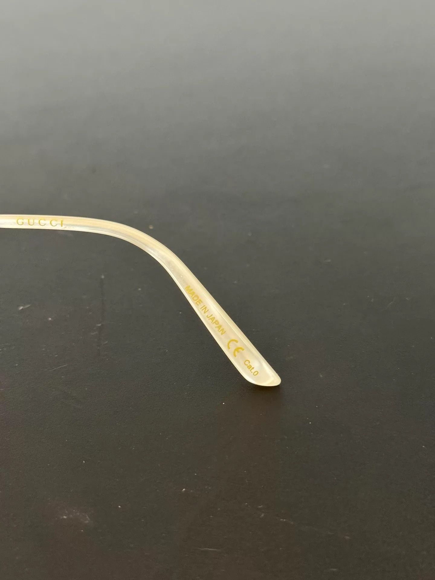 Gucci Gucci Gold Frame Glasses No Lenses Mai Style Size ONE SIZE - 6 Thumbnail