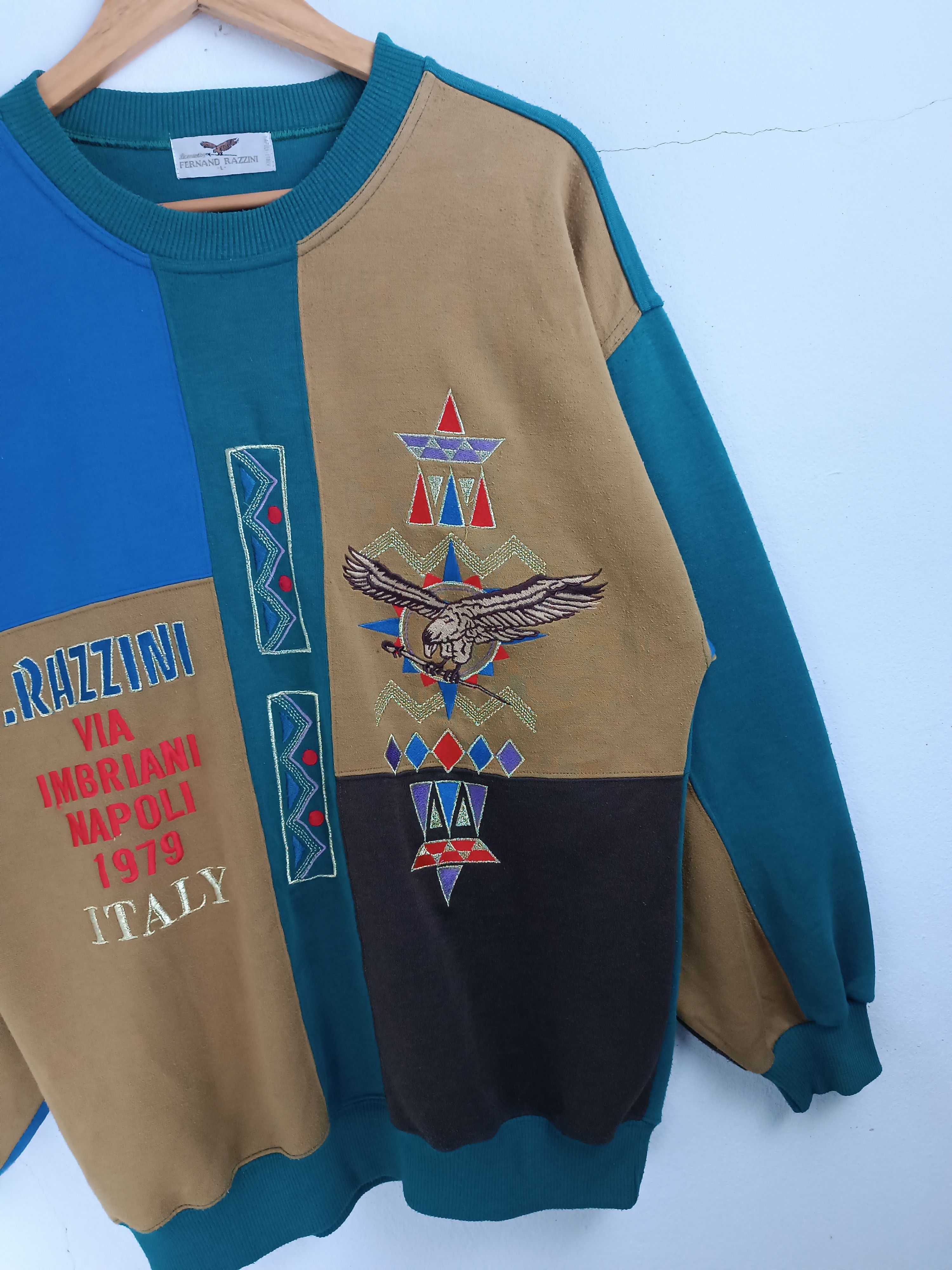 Vintage VINTAGE 90'S FERNAND RAZZINI NAPOLI ITALY SWEATER VERY RARE Size US L / EU 52-54 / 3 - 13 Thumbnail