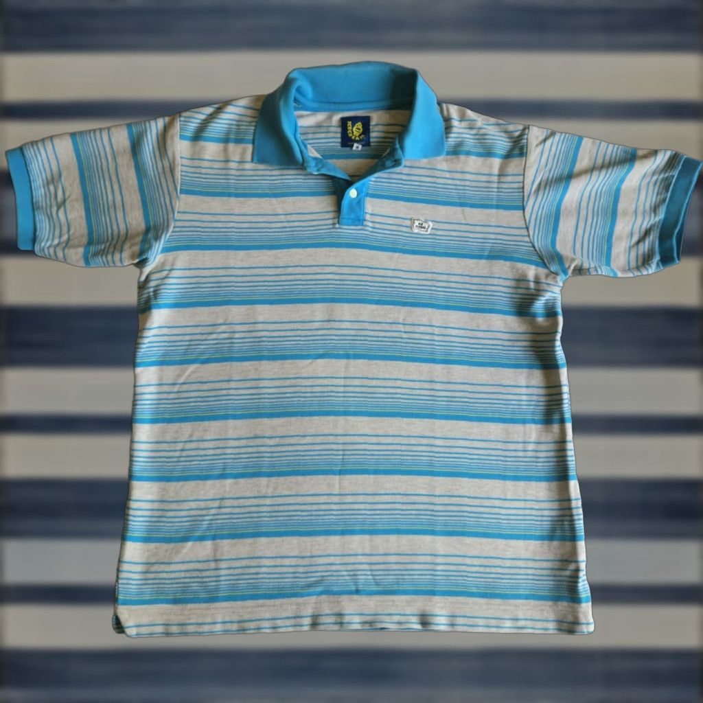 Billionaire Boys Club Billionaire Boys Club Ice Cream Mens L Polo Shirt Made In Japan Blue Grey Cotton Shirt Size US L / EU 52-54 / 3 - 1 Thumbnail