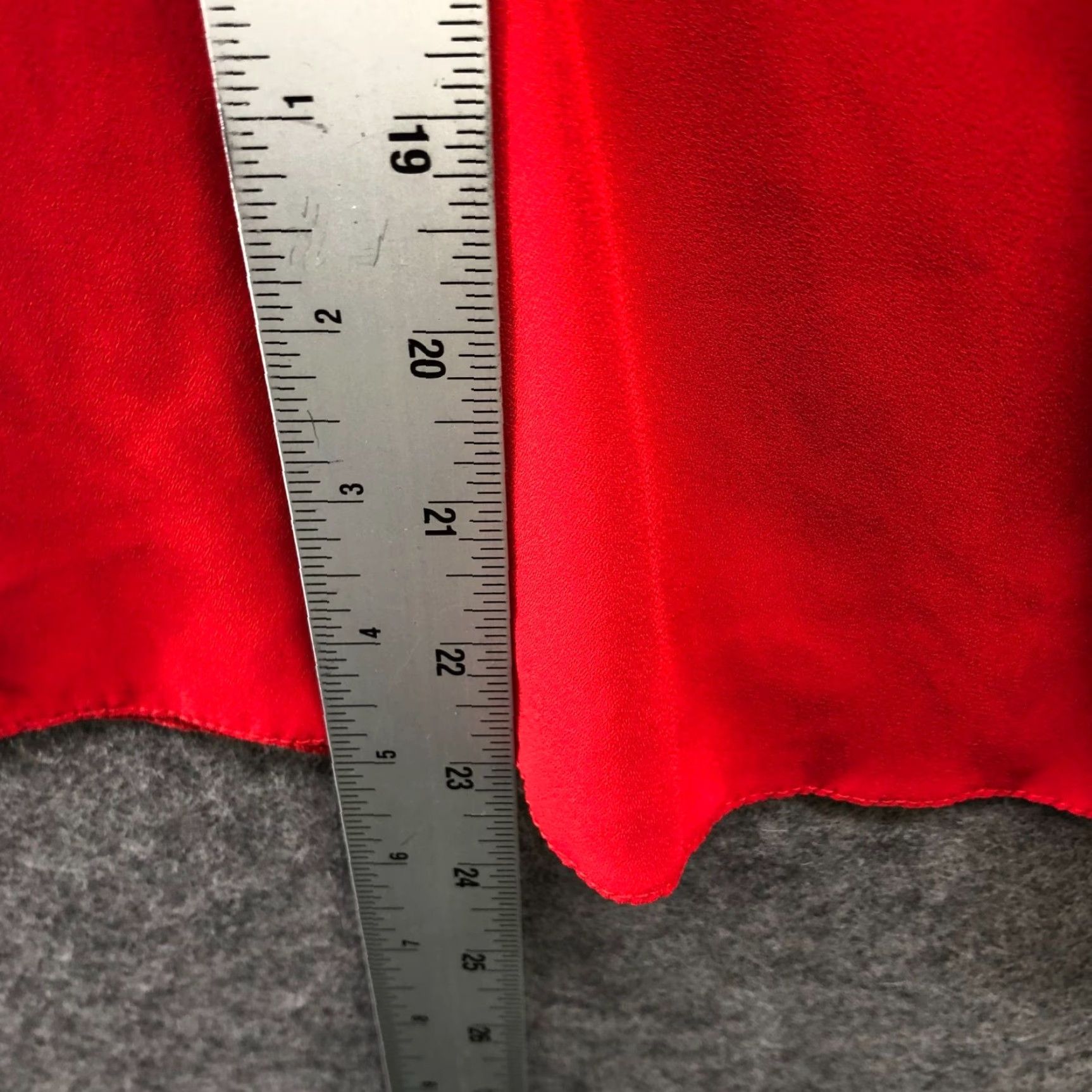 Zara Zara Blouse Sleeveless Womens S Red Tank Tiered Tie Neck Chiffon Polyester High Neck Casual Top Size S / US 4 / IT 40 - 6 Thumbnail