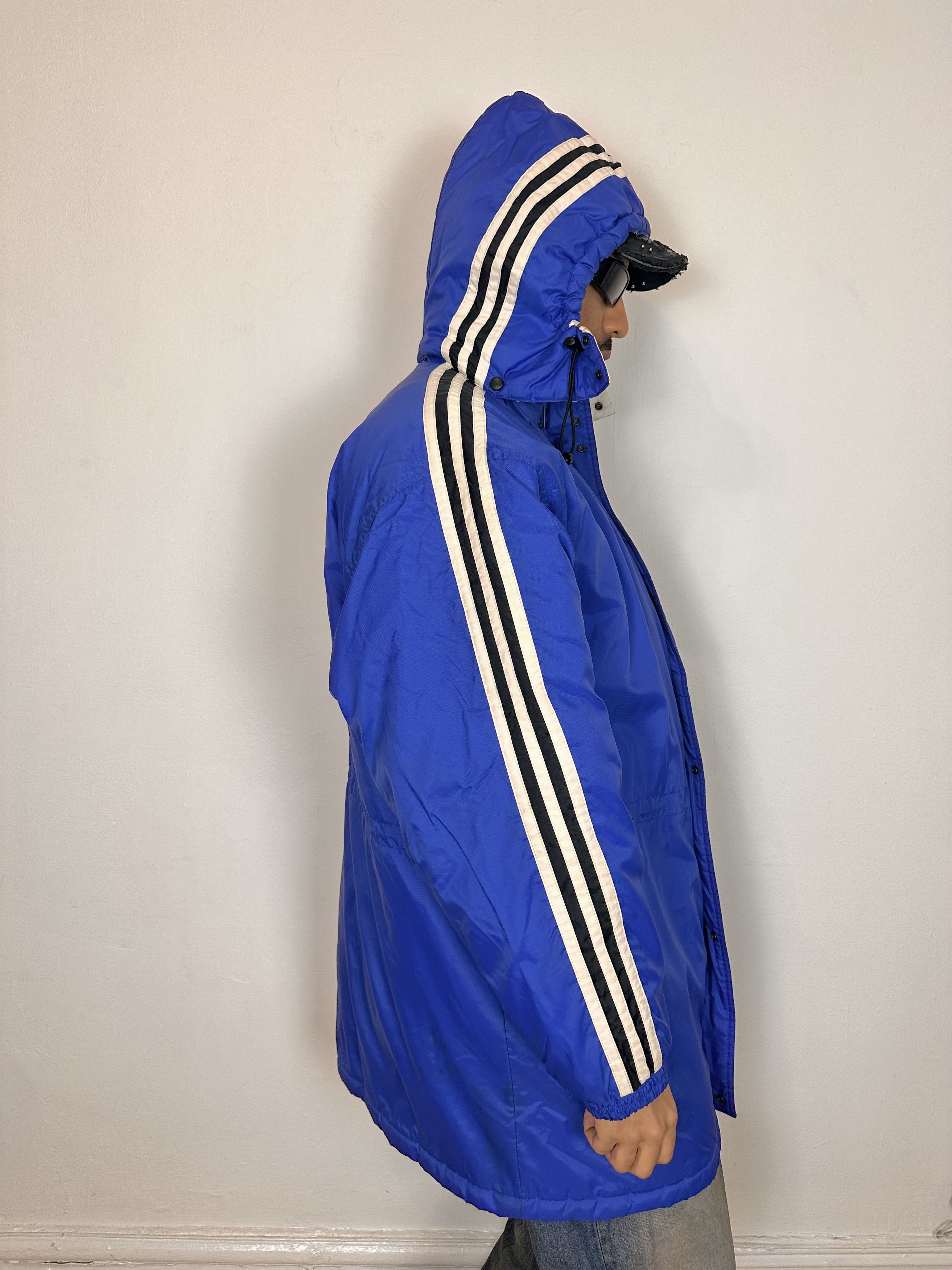 Adidas Vintage ADIDAS Blue Winter Puffer Coat - XXL Size US XXL / EU 58 / 5 - 2 Thumbnail