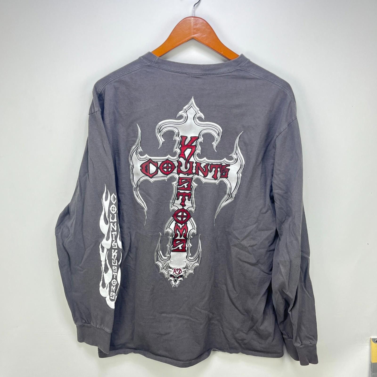 Vintage Vintage Count Choppers Kustoms Cross Long Sleeve Shirt Size US XL / EU 56 / 4 - 1 Thumbnail