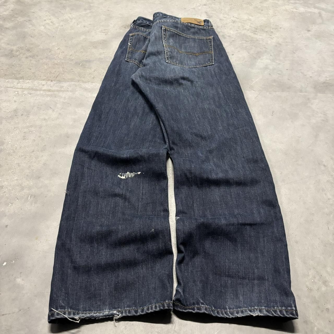 Japanese Brand × Vintage Crazy Vintage Y2K/2000s Grunge Dark Wash Denim Jeans! Size US 34 / EU 50 - 4 Thumbnail