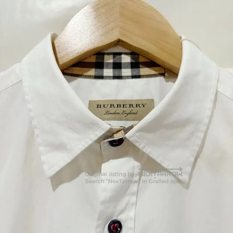 Burberry Burberry Long Sleeve White Cotton Shirt. Size US M / EU 48-50 / 2 - 3 Thumbnail