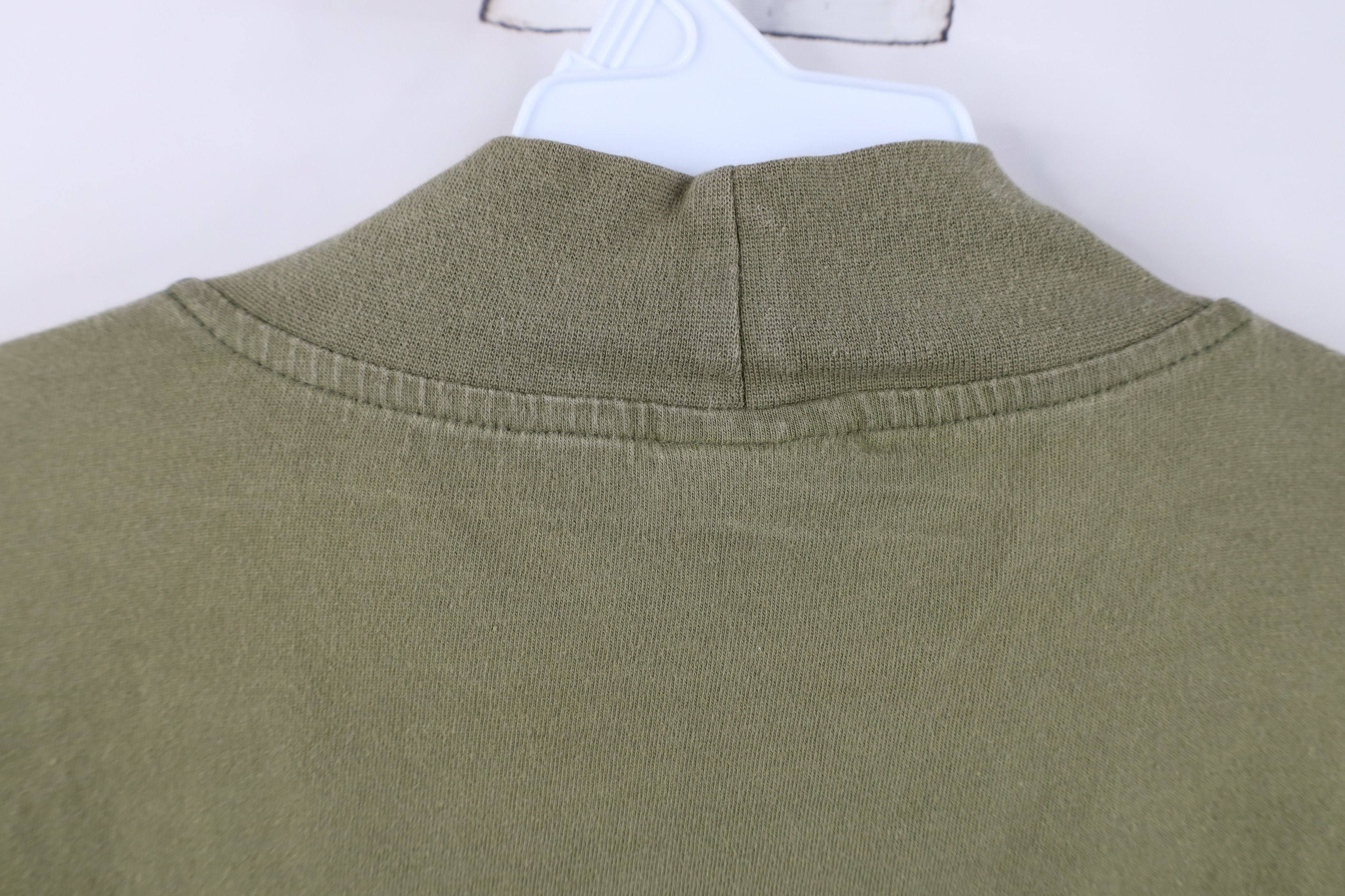 Cabelas Vintage 90s Cabelas Mock Neck Long Sleeve T-Shirt Green Size US L / EU 52-54 / 3 - 10 Thumbnail