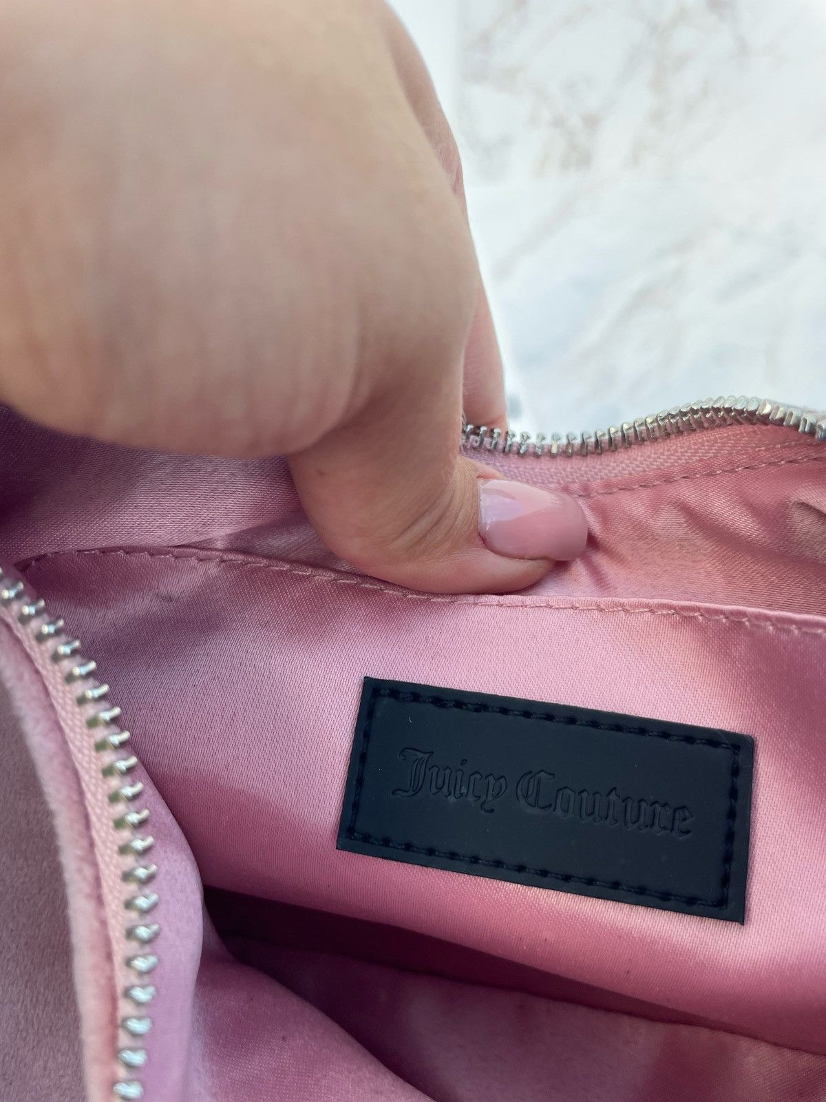 Juicy Couture Pink velur bag Juicy Couture Size ONE SIZE - 7 Thumbnail