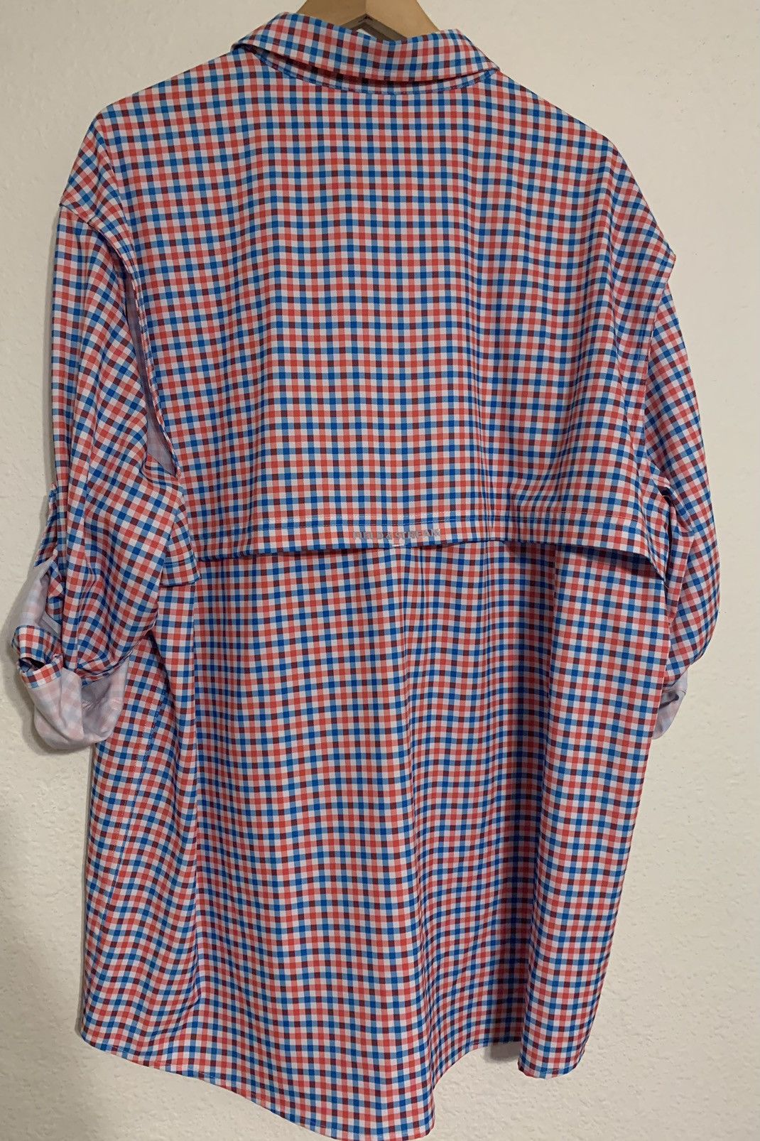 Field & Stream Field & Stream Fishing Shirt UPF 30 Red Pink Blue Plaids Size US XXL / EU 58 / 5 - 6 Thumbnail