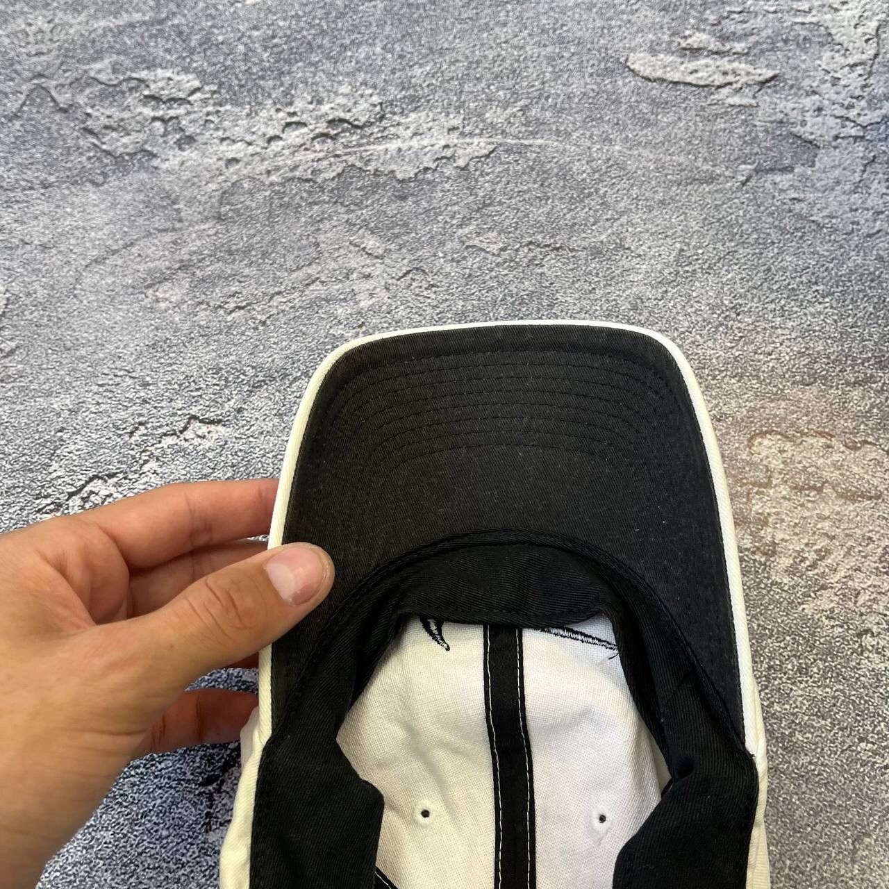 Nike × Nike ACG Vintage 90s White Nike Big swoosh Cap Hat,Y2K Size ONE SIZE - 2 Thumbnail