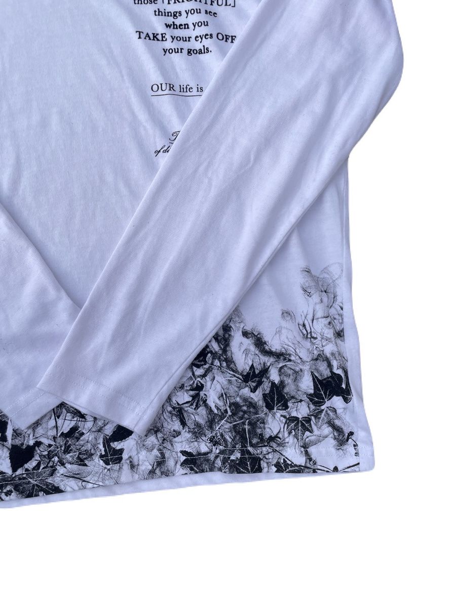 If Six Was Nine 2000s Japanese archive Vkei Poem V-neck Long Sleeve Tee Size US S / EU 44-46 / 1 - 6 Thumbnail
