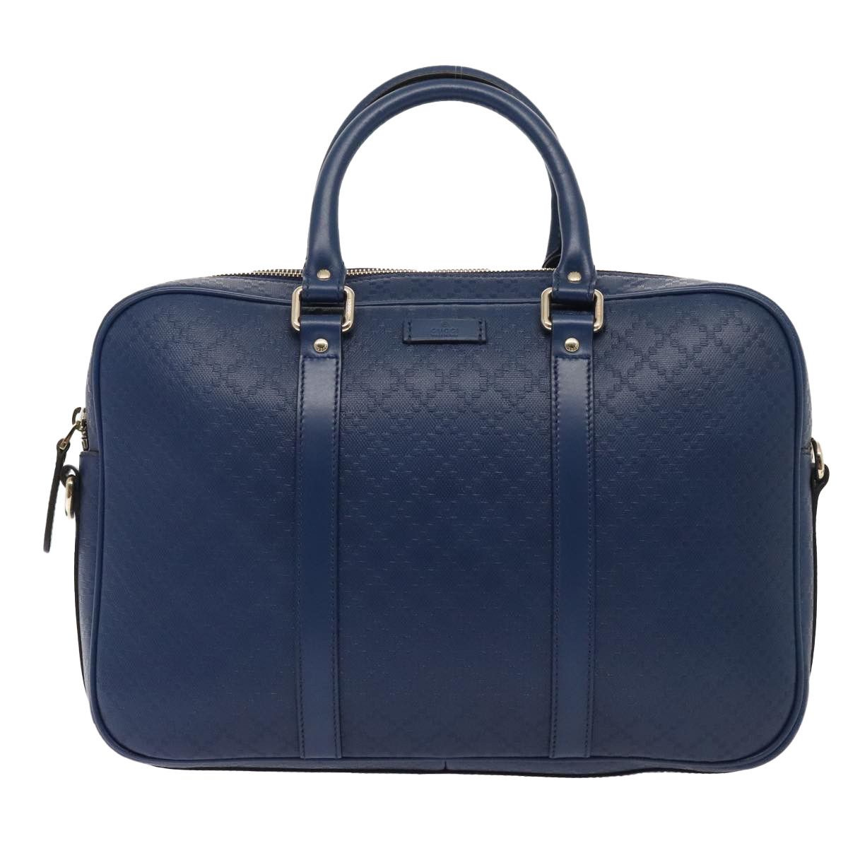 Gucci Diamante Navy Leather Briefcase Bag (Pre-Owned) Size ONE SIZE - 1 Thumbnail