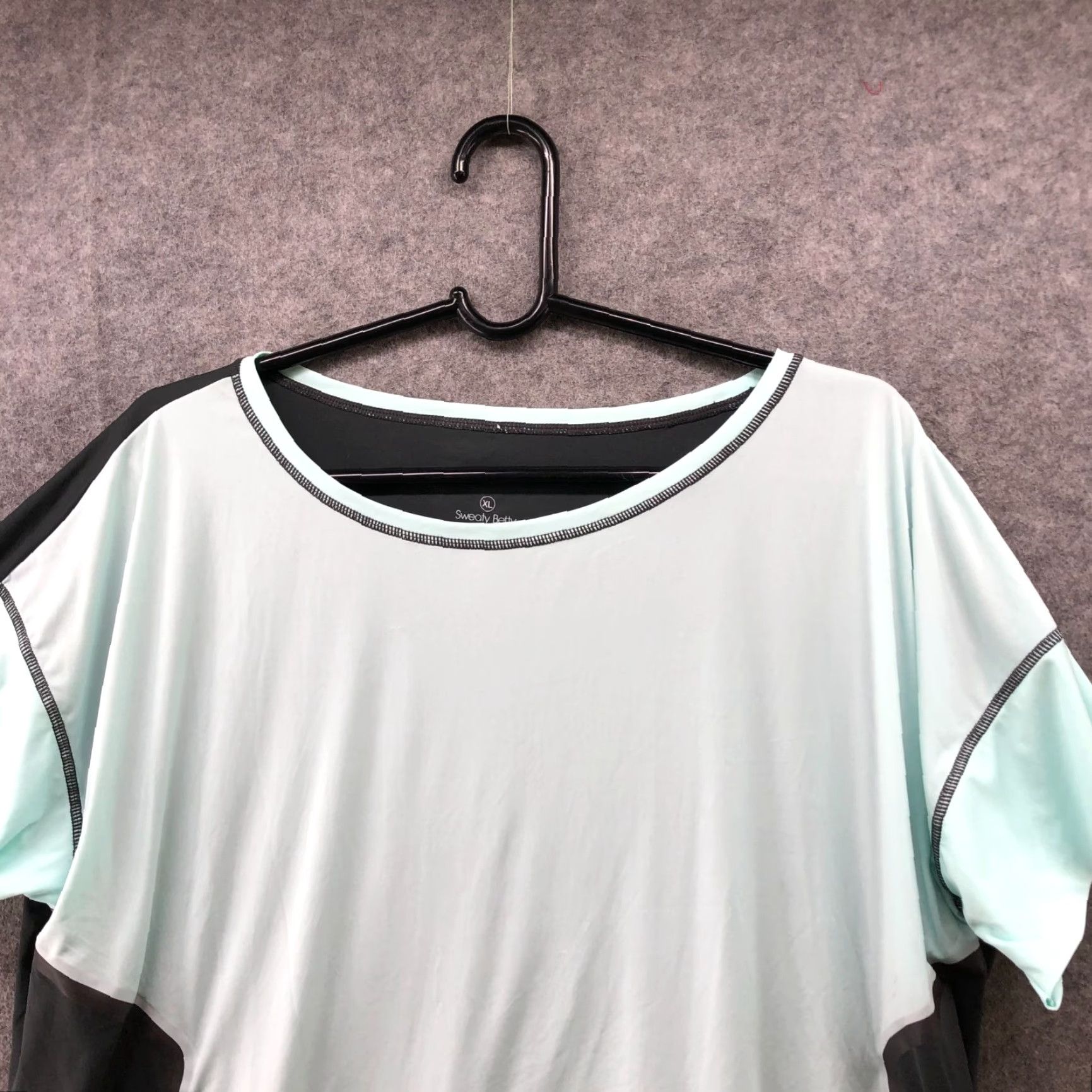 Sweaty Betty Sweaty Betty Soft Flow Studio T Shirt Womens XL Short Sleeve Blue Colorblock Size XL / US 12-14 / IT 48-50 - 3 Thumbnail